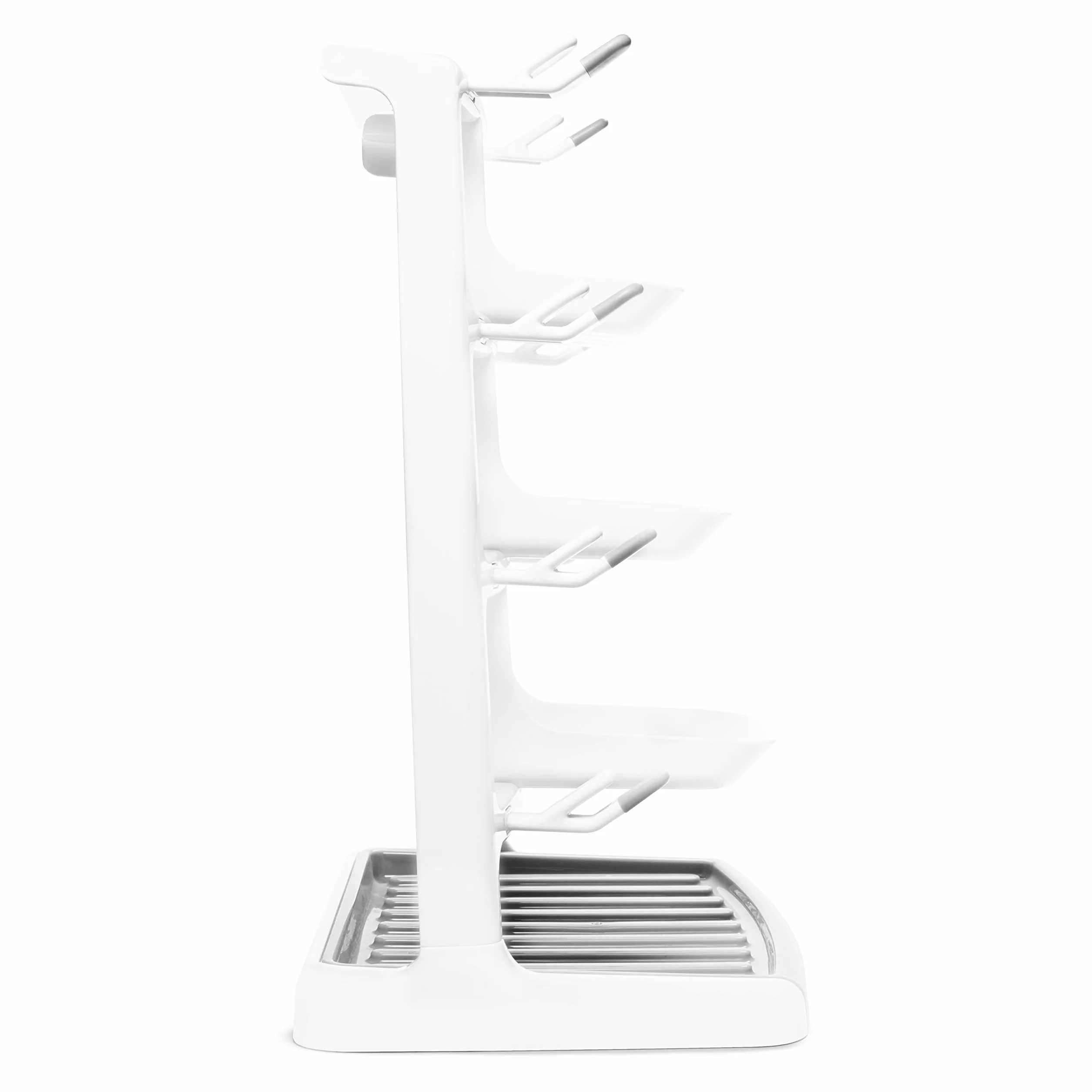 Munchkin Tidy Dry Space Saving Baby Bottle Drying Rack, White, 1 Count (Pack of 1)