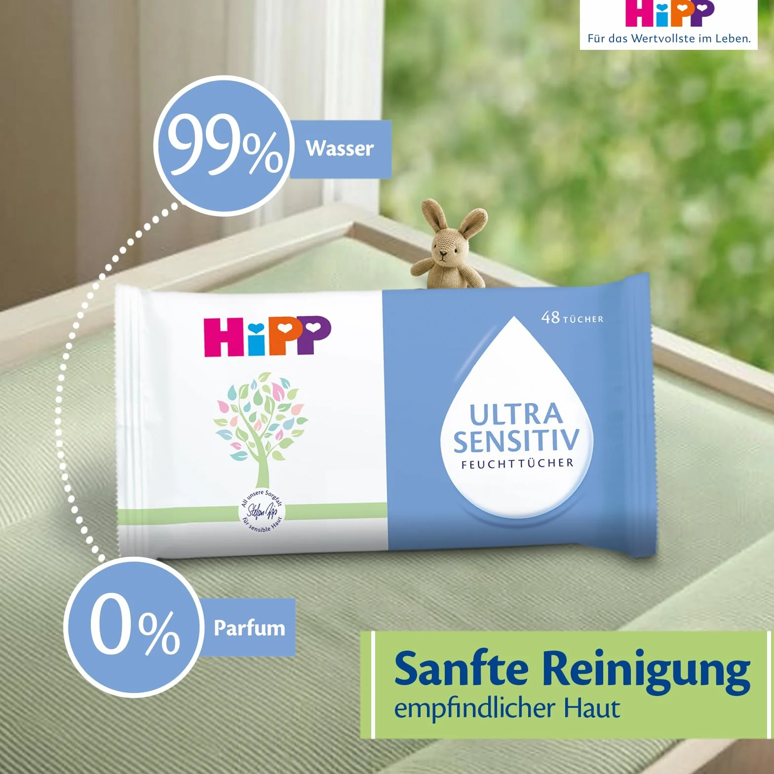 Babysanft chusteczki nawilżane Ultra Sensitiv 5 x 48 sztuk (3 x 5 x 48 sztuk)