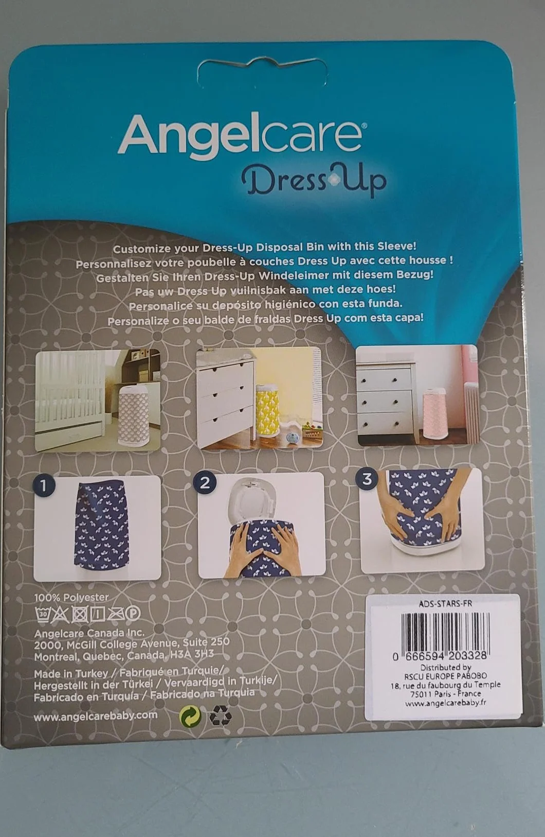 Angelcare - Dress-Up - Hoes - Grey Stars