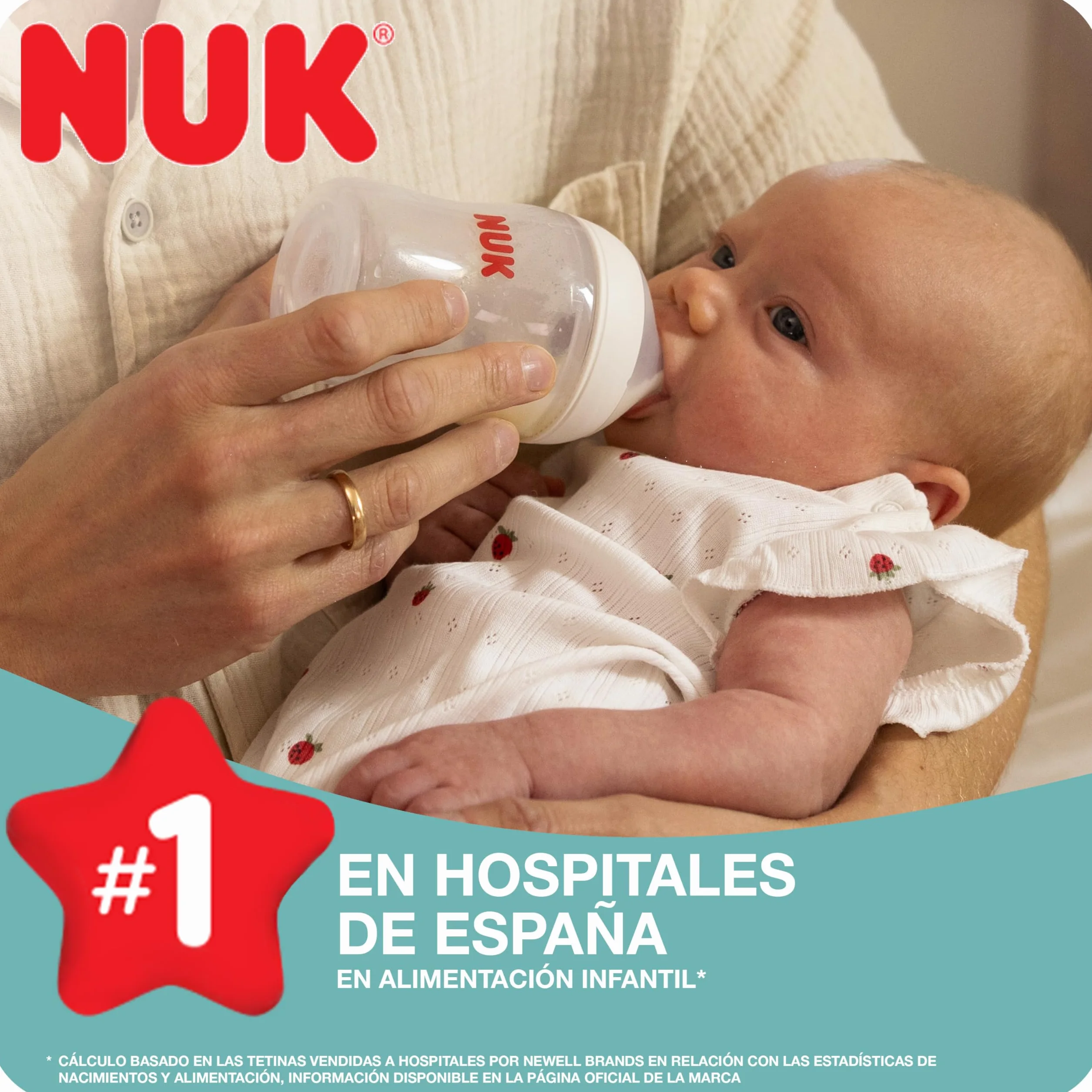 NUK Perfect Match Perfect Start Zestaw butelek dla niemowląt, 0-6 miesięcy, dostosowują się do podniebienia dziecka, 4 x antykolkowe butelki dla niemowląt, smoczek, szczotka do butelek i inne, bez