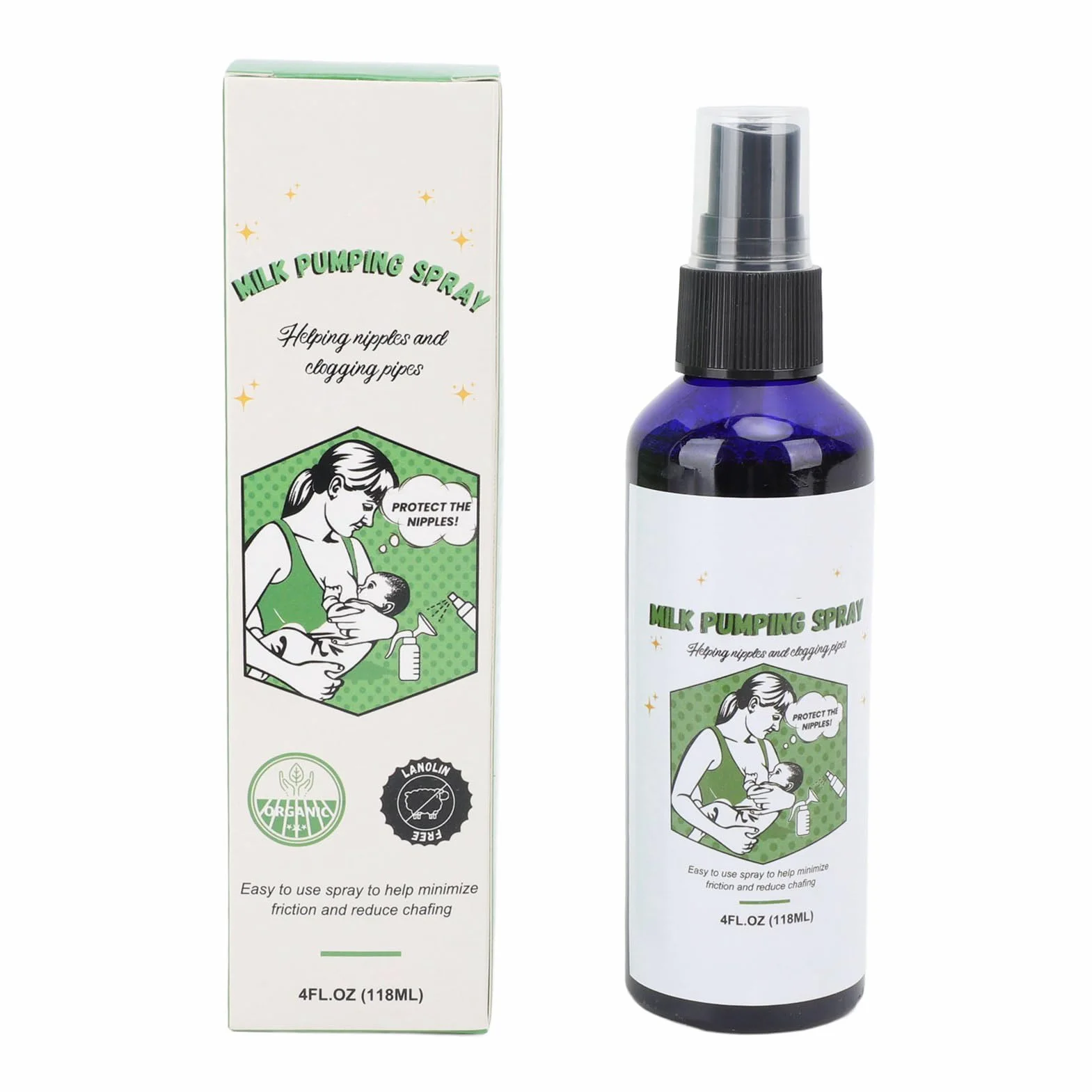 Spray do pompowania piersi 118 ml 2 szt. nawilżający odblokowujący sutki
