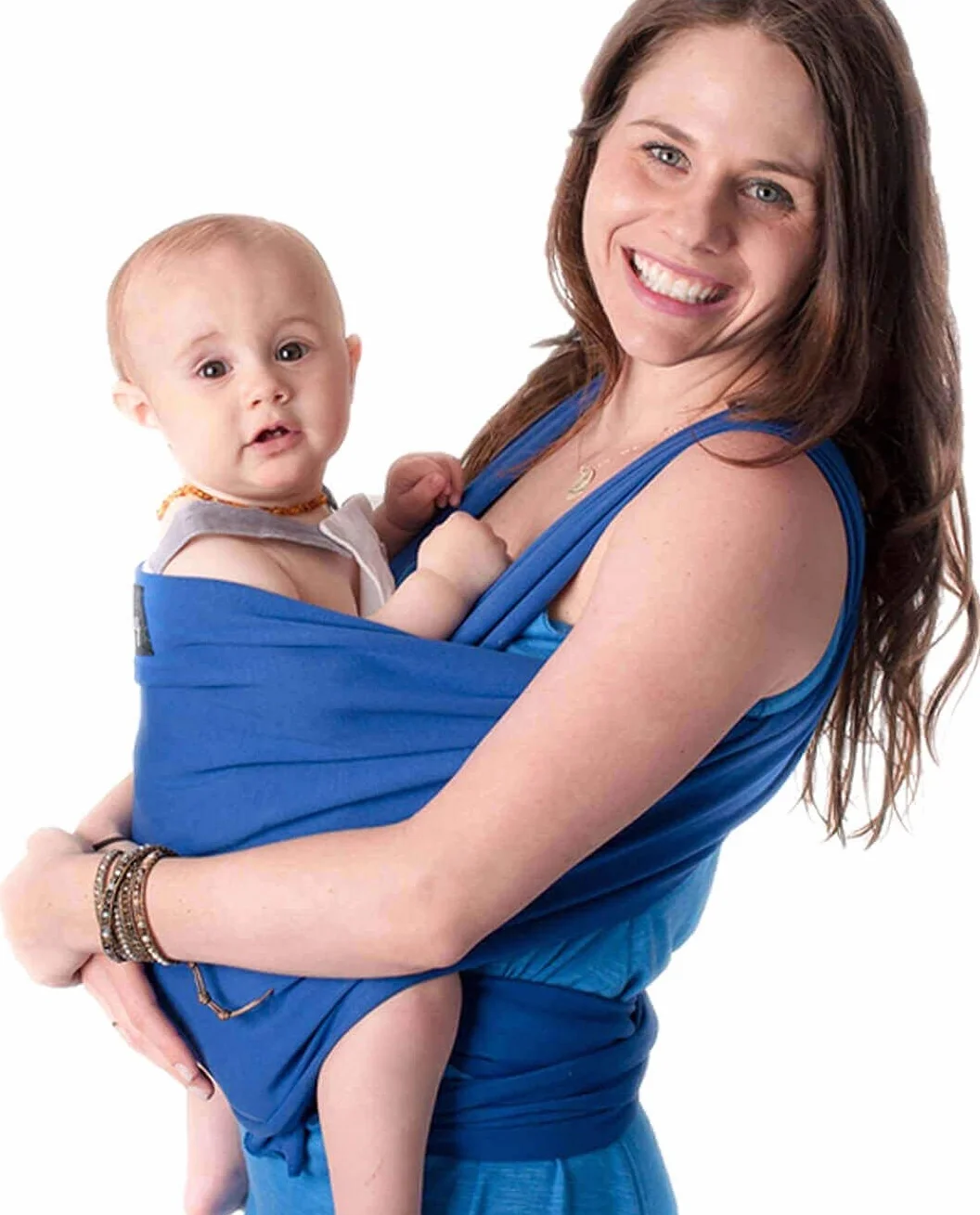 CuddleBug Opaska na czoło dla niemowląt i małych dzieci do 16 kg – opaska dla noworodków do noszenia bez użycia rąk, nosidełko dla niemowląt z paskiem, idealna na prezent dla narodzin i Baby Shower
