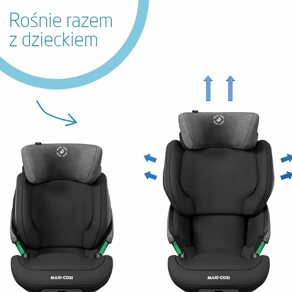 Maxi-Cosi Kore i-Size Fotelik samochodowy ISOFIX 3,5–12 lat 100–150 cm Regulacja wysokości szerokości System ochrony bocznej Plus Authentic Black