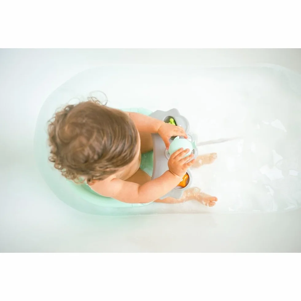 Fotelik do kąpieli dla niemowląt Interbaby | Mocowanie Przyssawki antypoślizgowe | Krzesło do kąpieli dla niemowląt Wygodne, bezpieczne, ergonomiczne | Fotel do kąpieli i prysznica dla niemowląt > 5
