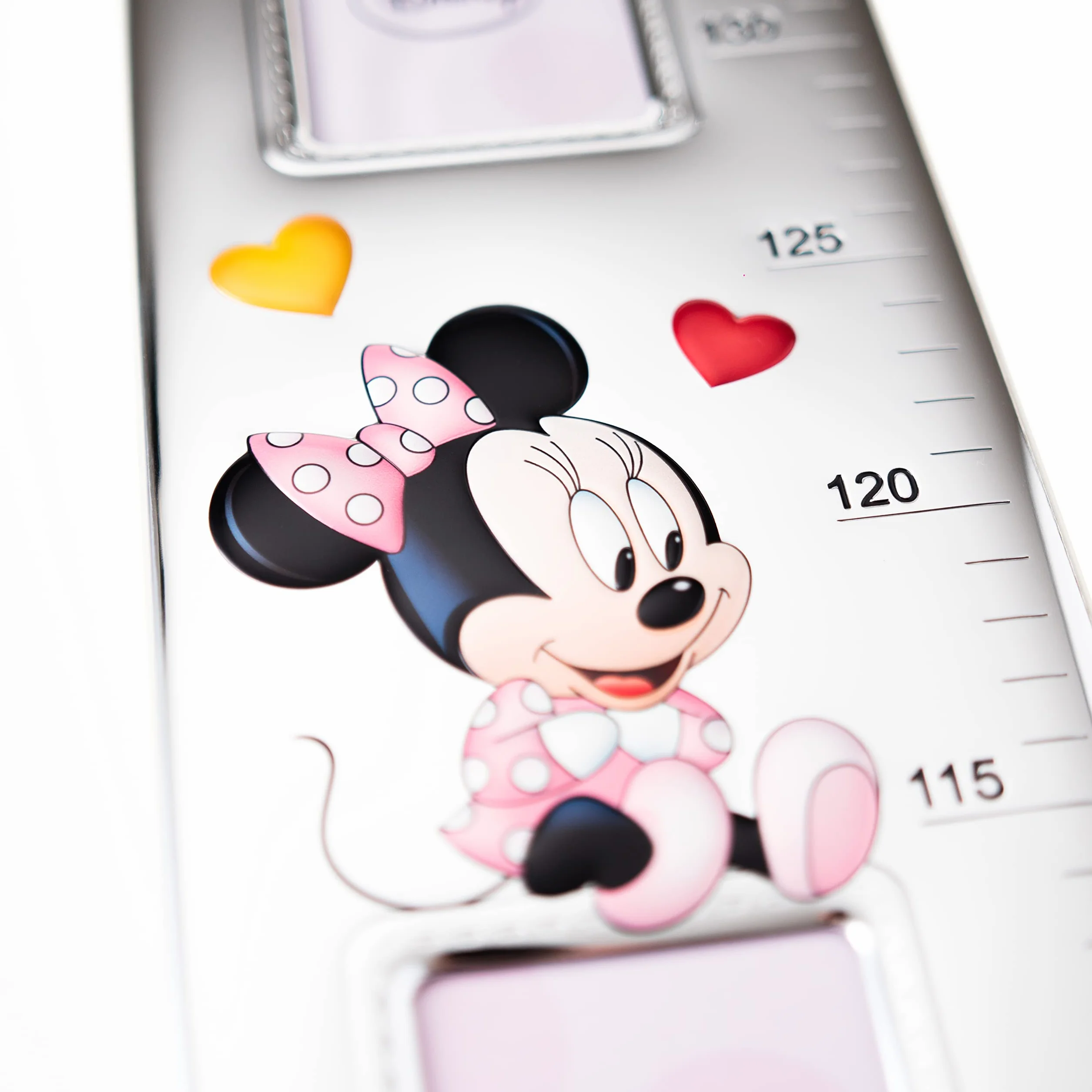 Disney Minnie taśma miernicza dla dzieci srebrna z ramką na zdjęcia