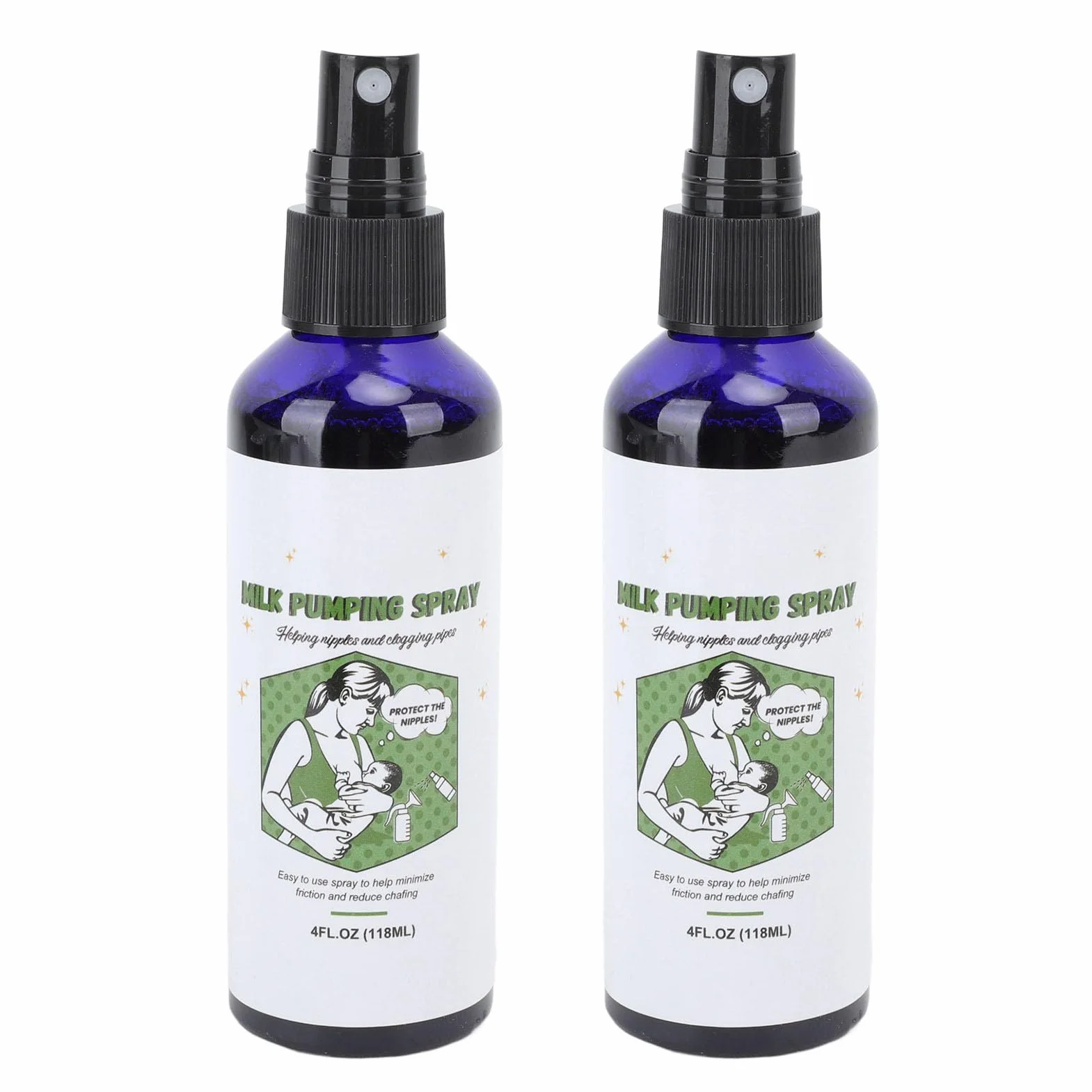 Spray do pompowania piersi 118 ml 2 szt. nawilżający odblokowujący sutki