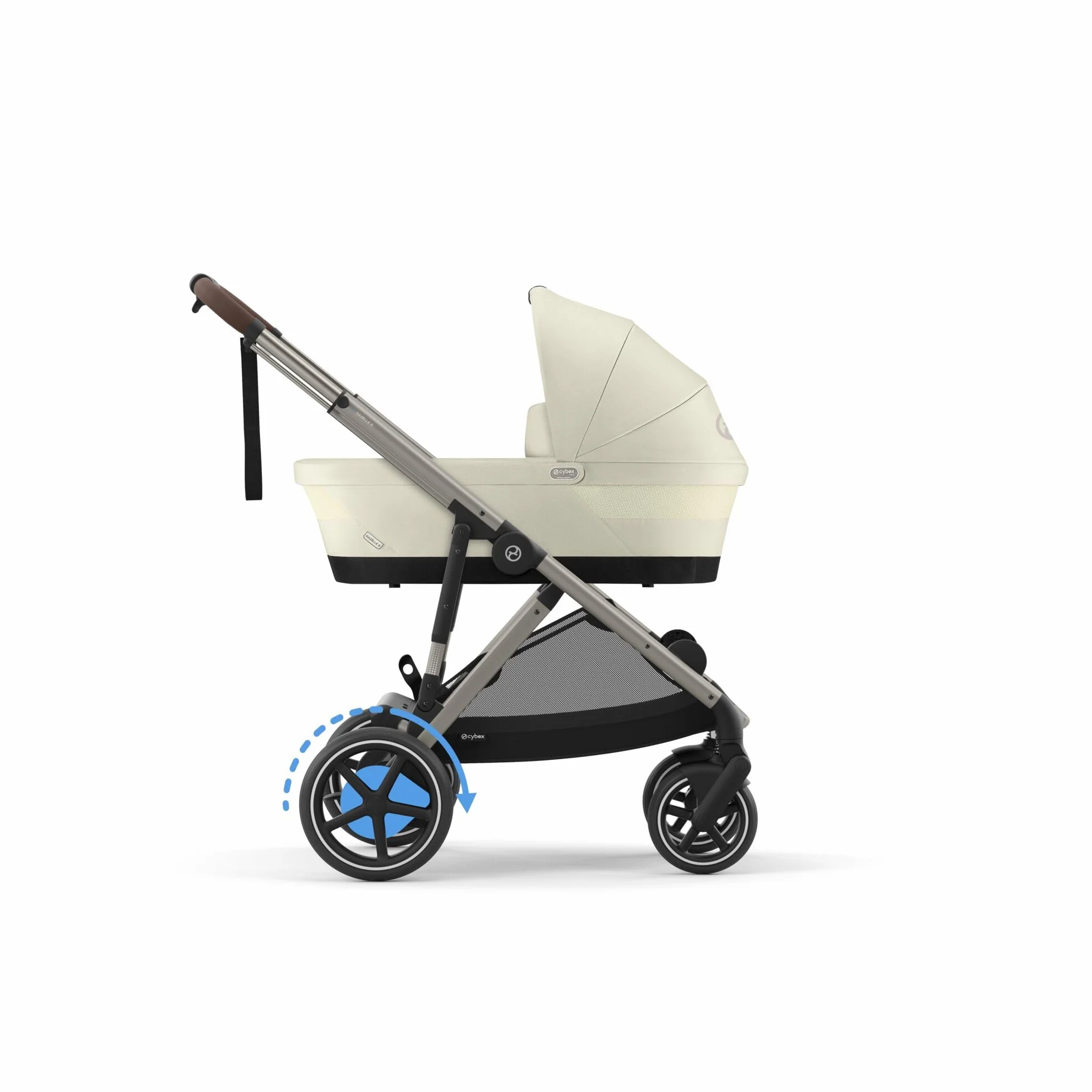 CYBEX Gold e-GAZELLE S wózek all-in-1 z napędem elektrycznym, od urodzenia do 4 lat, 22 kg, Seashell Beige