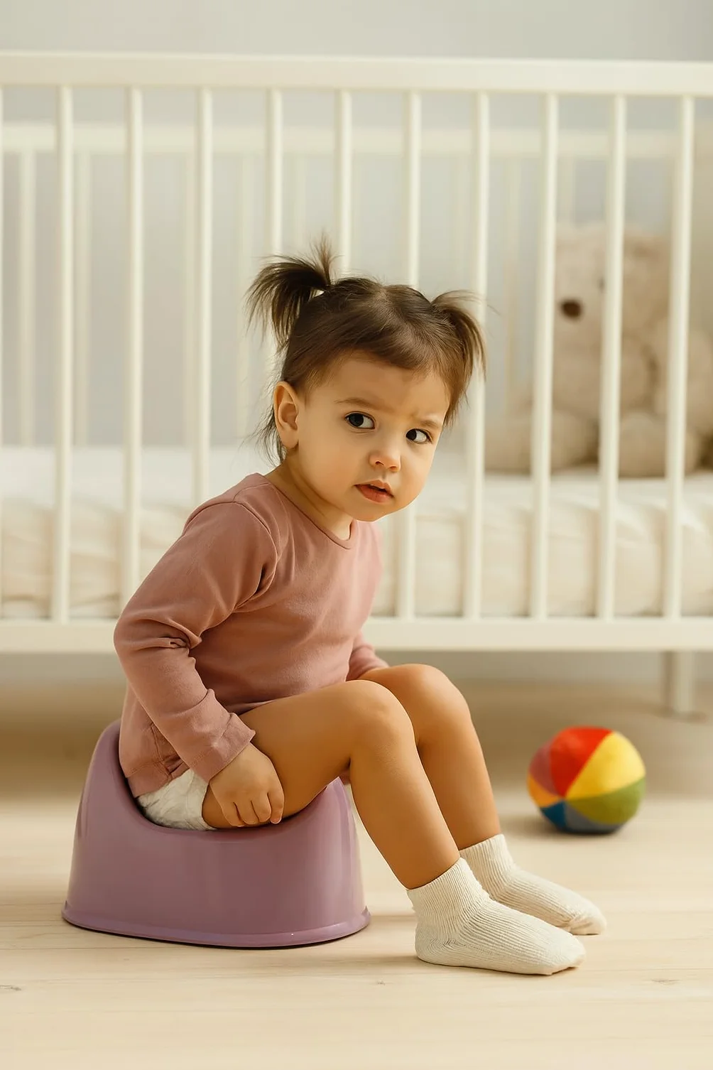 Rotho Babydesign Nocnik Bella Bambina Fantastic Mauve Brudnoróżowa Od 18 miesiąca