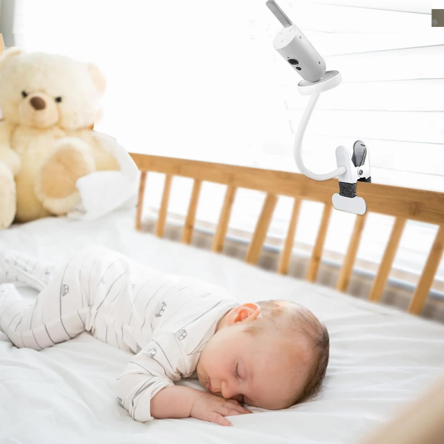 Uchwyt na monitor dla elektronicznej niani Philips Avent SCD923/26, elastyczny wielofunkcyjny stojak do wideoniań Philips Avent, uchwyt na kamerę do wideoniań