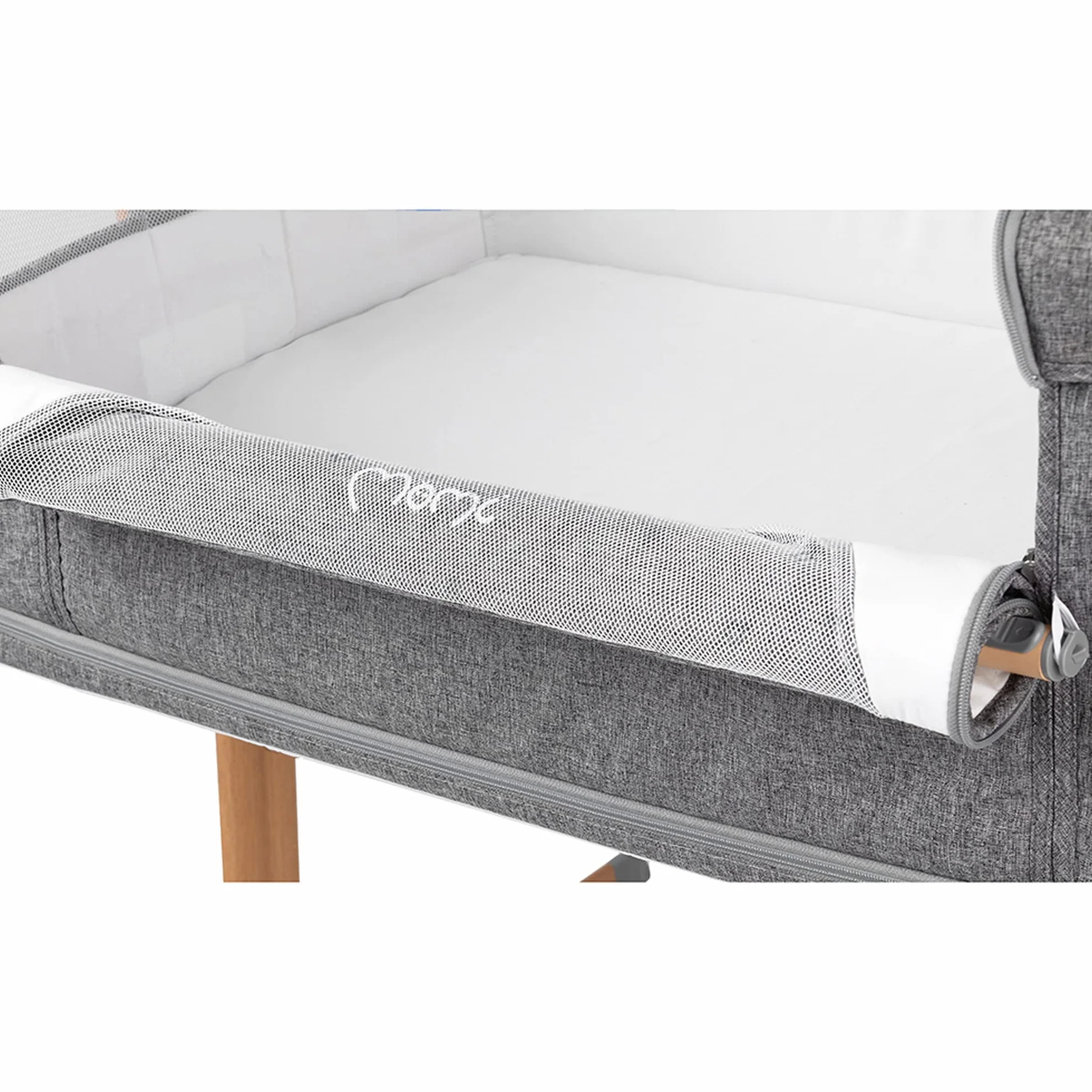 Momi SMART BED Łóżeczko, Szary, 55 x 95 cm
