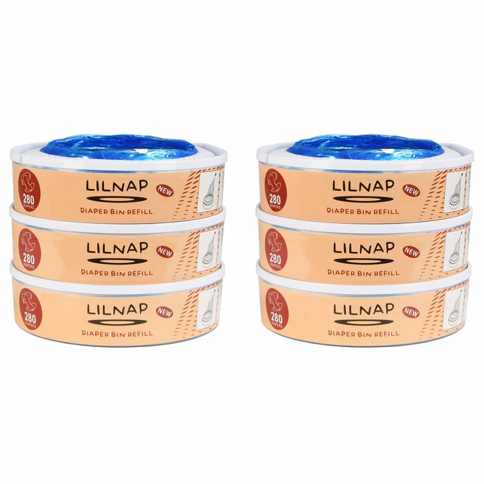 LILNAP Wkłady kompatybilne z Angelcare Kosz na pieluchy Wielowarstwowa folia antybakteryjna EVOH antyzapachowa