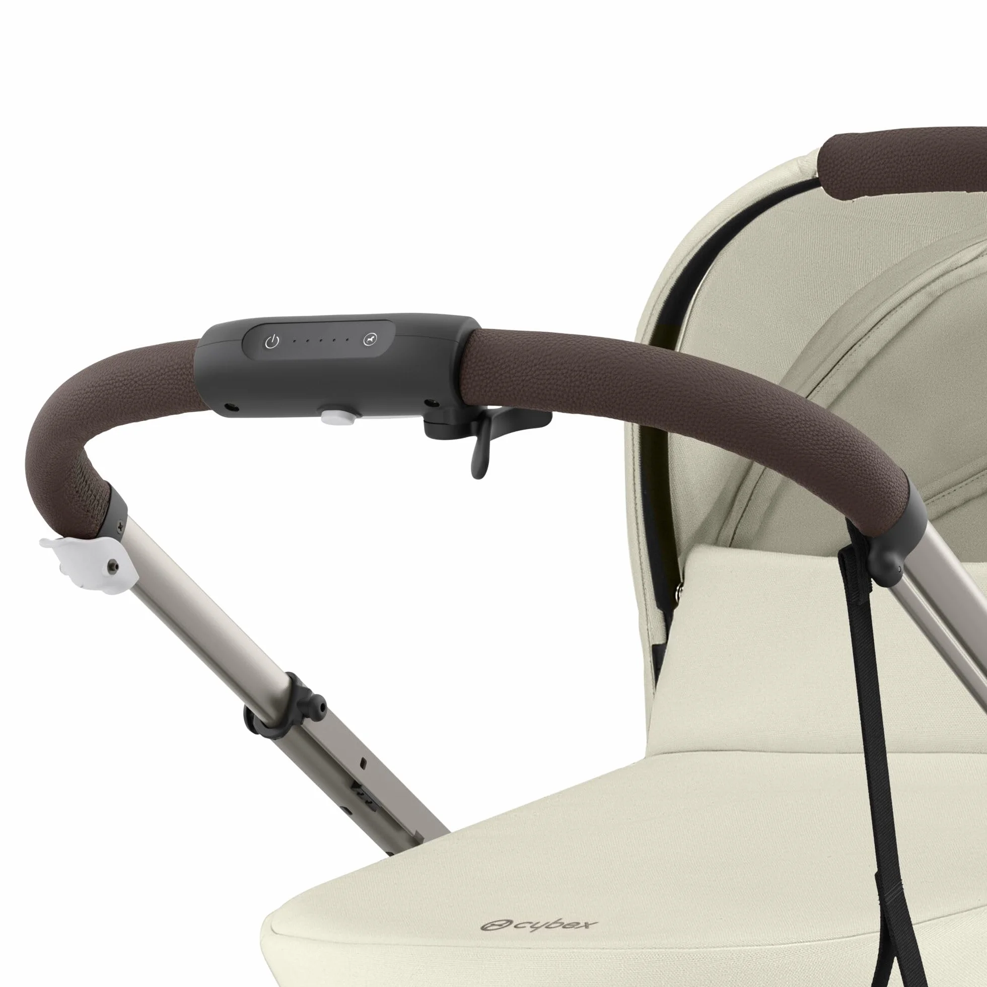 CYBEX Gold e-GAZELLE S wózek all-in-1 z napędem elektrycznym, od urodzenia do 4 lat, 22 kg, Seashell Beige