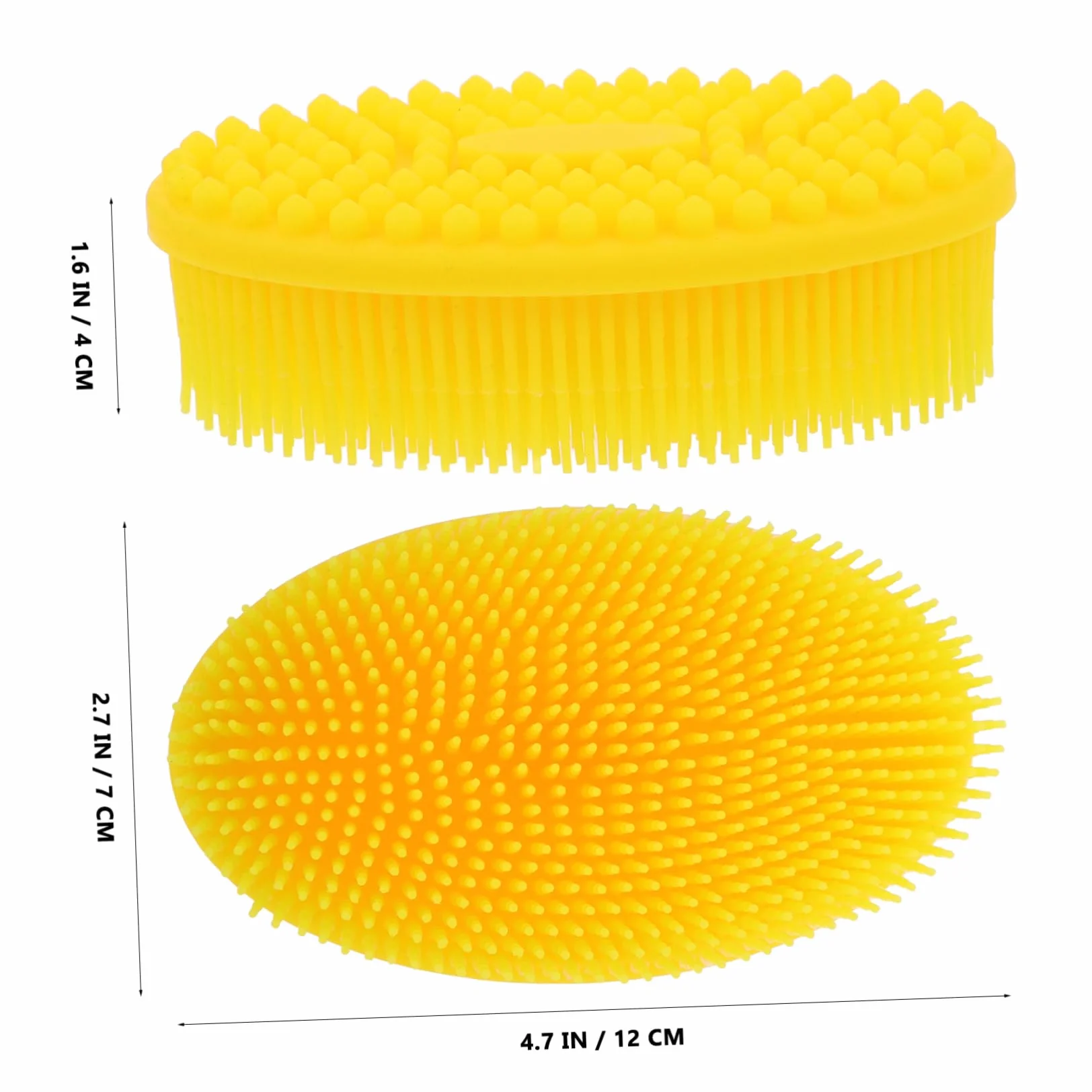 Vaguelly Ergonomiczna Szczotka Do Kąpieli Dla Niemowląt Silikonowa Szczotka Do Włosów Dla Noworodków Niezbędna Do Kąpieli Małych Dzieci