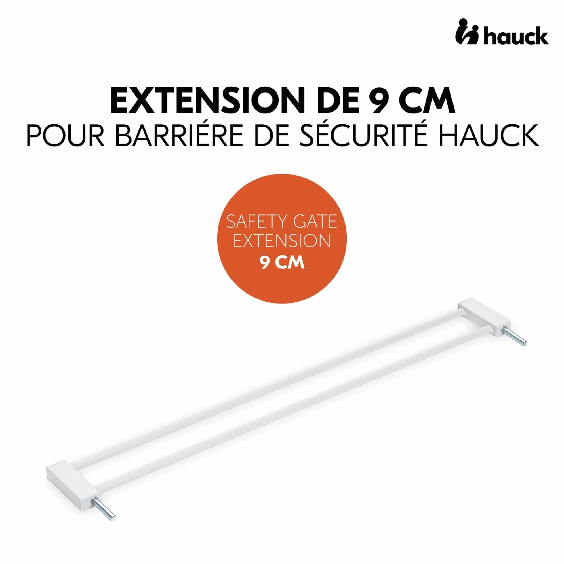 hauck Przedłużenie 9 cm do kratki ochronnej dla dzieci hauck Clear Step (2), Open N Stop (2), Open N Stop KD, Stop N Safe 2, Autoclose N Stop (2), bez wiercenia, akcesoria (białe)