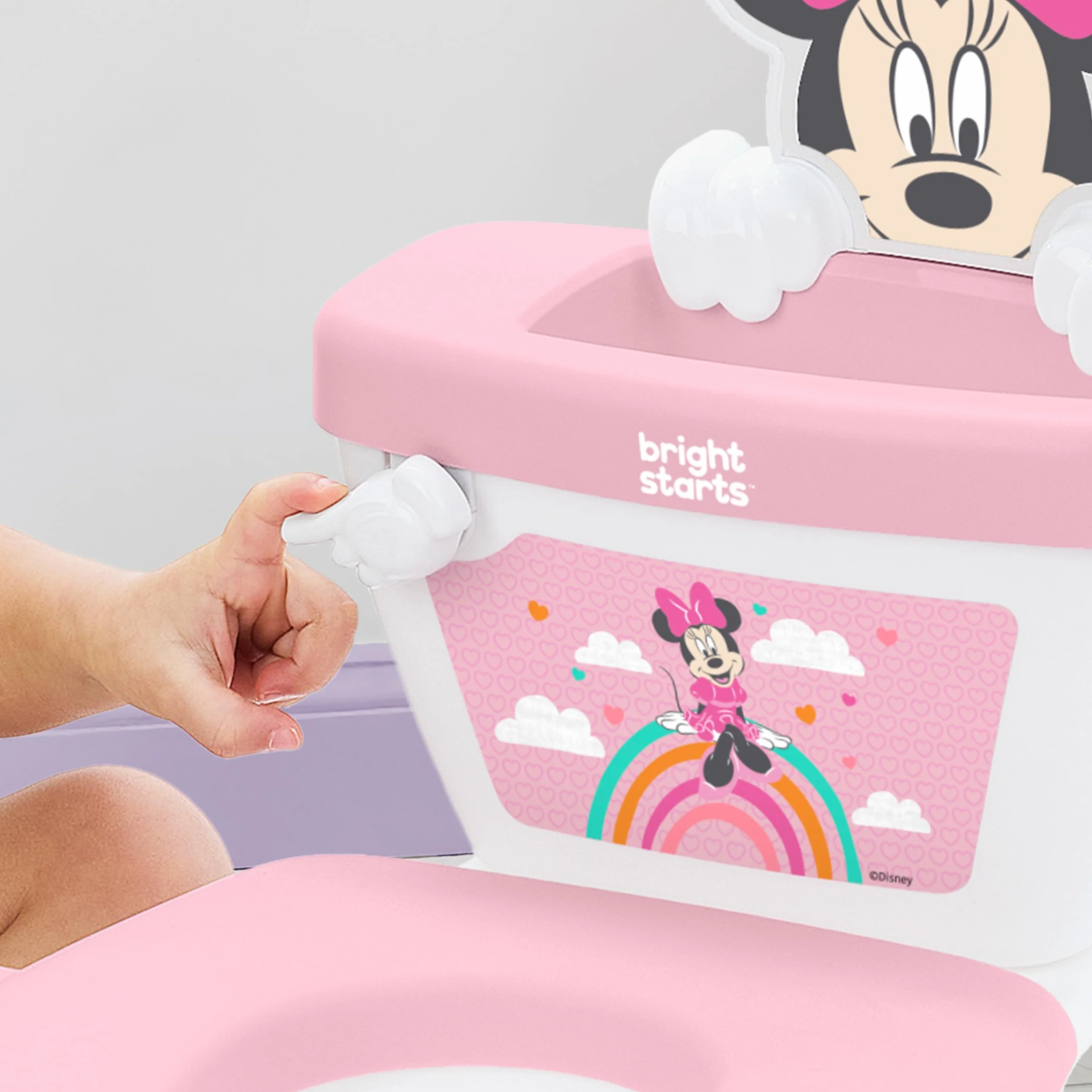 Disney Baby Minnie Mouse My Size toaleta do nauki korzystania z nocnika Bright Starts