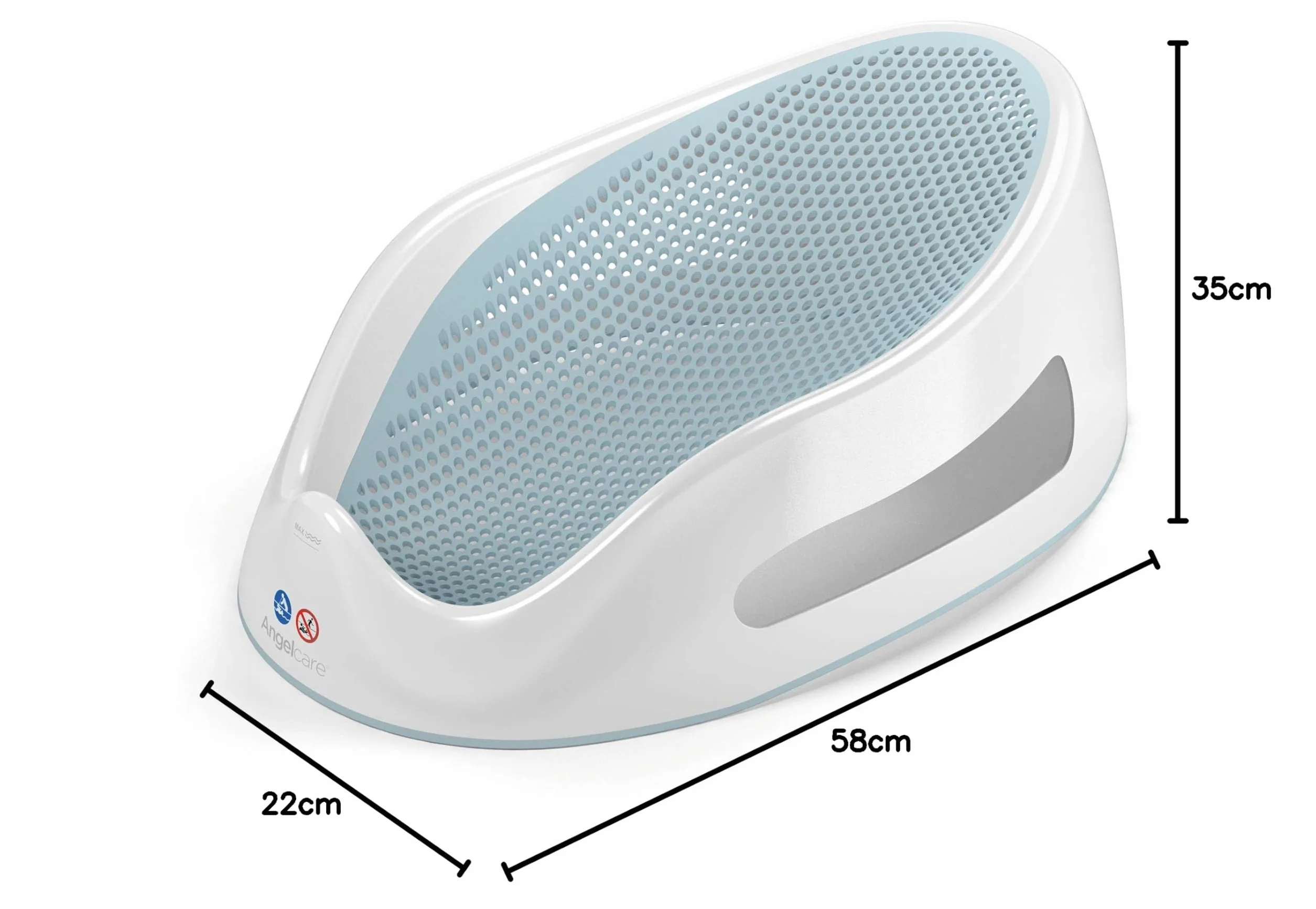 Angelcare 5014 Light Aqua siedzisko kąpielowe, wielokolorowe