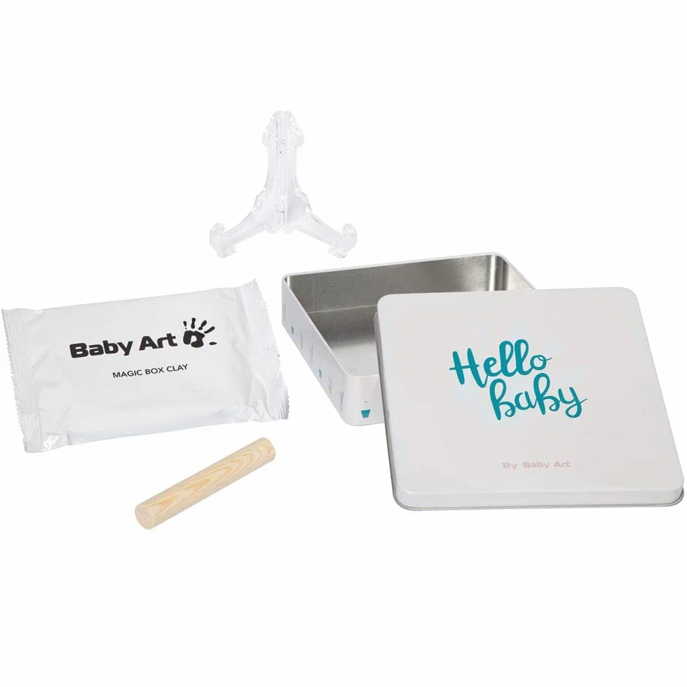 Baby Art Magic Box zestaw odcisków dłoni i stóp, odciski dłoni i stóp dla chłopców i dziewczynek, prezenty na baby shower dla mamy, prezent dla noworodka, wystrój pokoju dziecięcego
