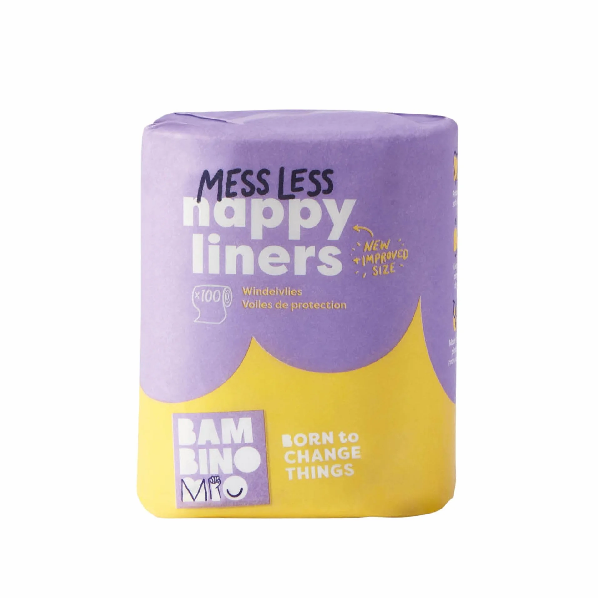 Bambino Mio, Supersoft włóknina pieluchowa, biodegradowalna, 2 x 100 sztuk