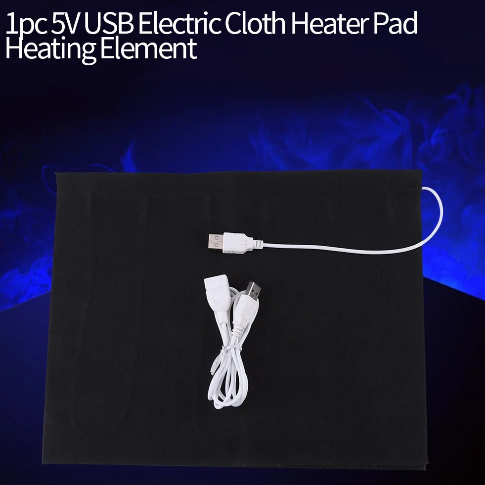 Podkładka Grzewcza USB Elektryczna Podkładka Grzewcza USB Bezpieczna Tkanina z Włókna Węglowego Podgrzewacz Ogrzewanie Zasilany podróżą na Ubrania Siedzisko Łóżko dla Zwierząt
