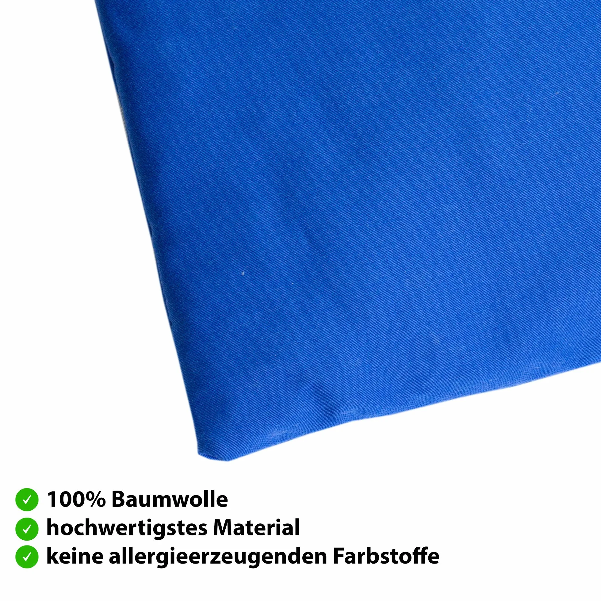 Poduszka z pestkami wiśni Bio Bonblatt® Öko-Tex 100 19x19 cm niebieska