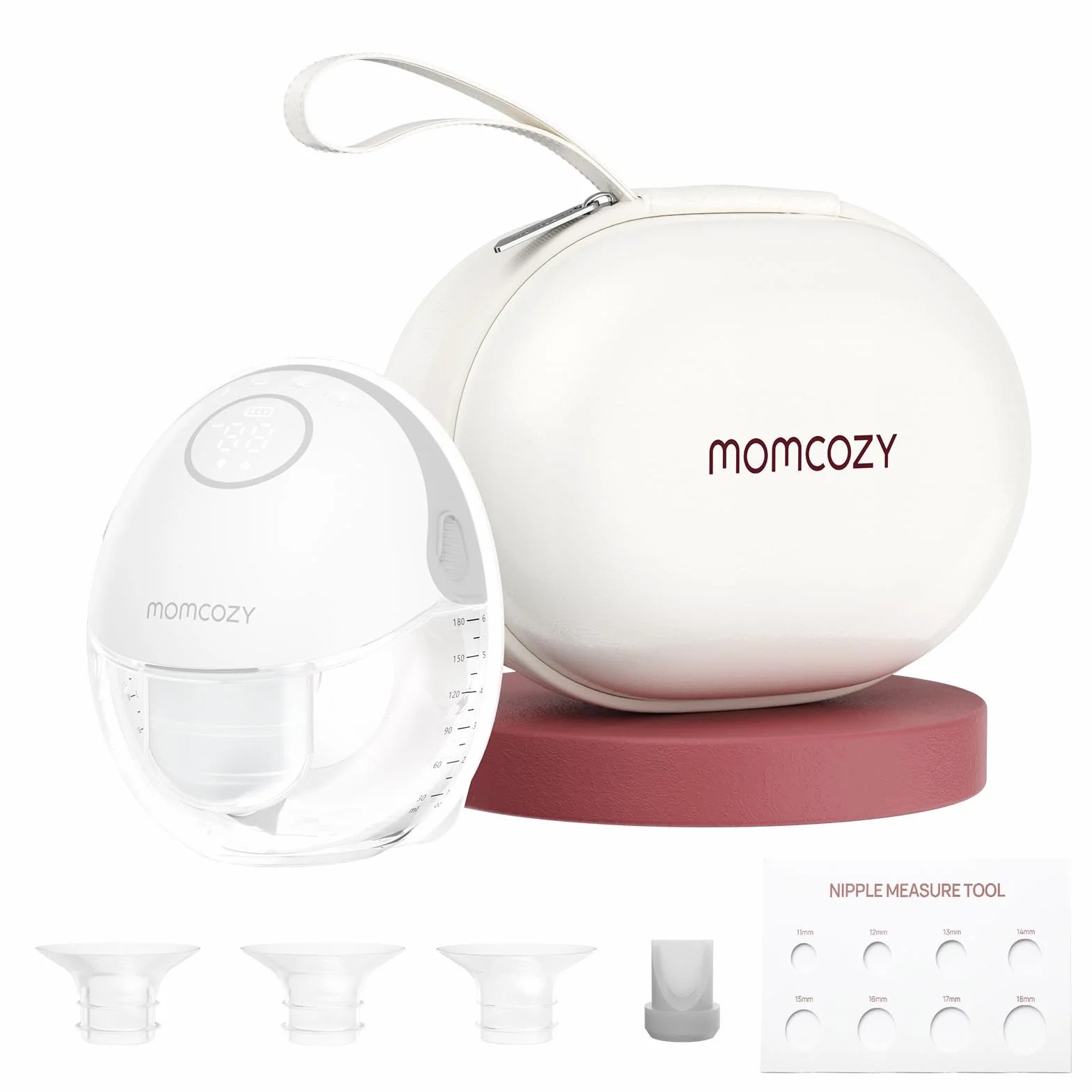 Momcozy M6 Laktator bez użycia rąk w stylu mobilnym | Laktator noszony na ciele, idealny rytm dla większej ilości mleka, podwójne dopasowanie kółka z więcej dopasowań i dyskretny z 3 trybami i 9