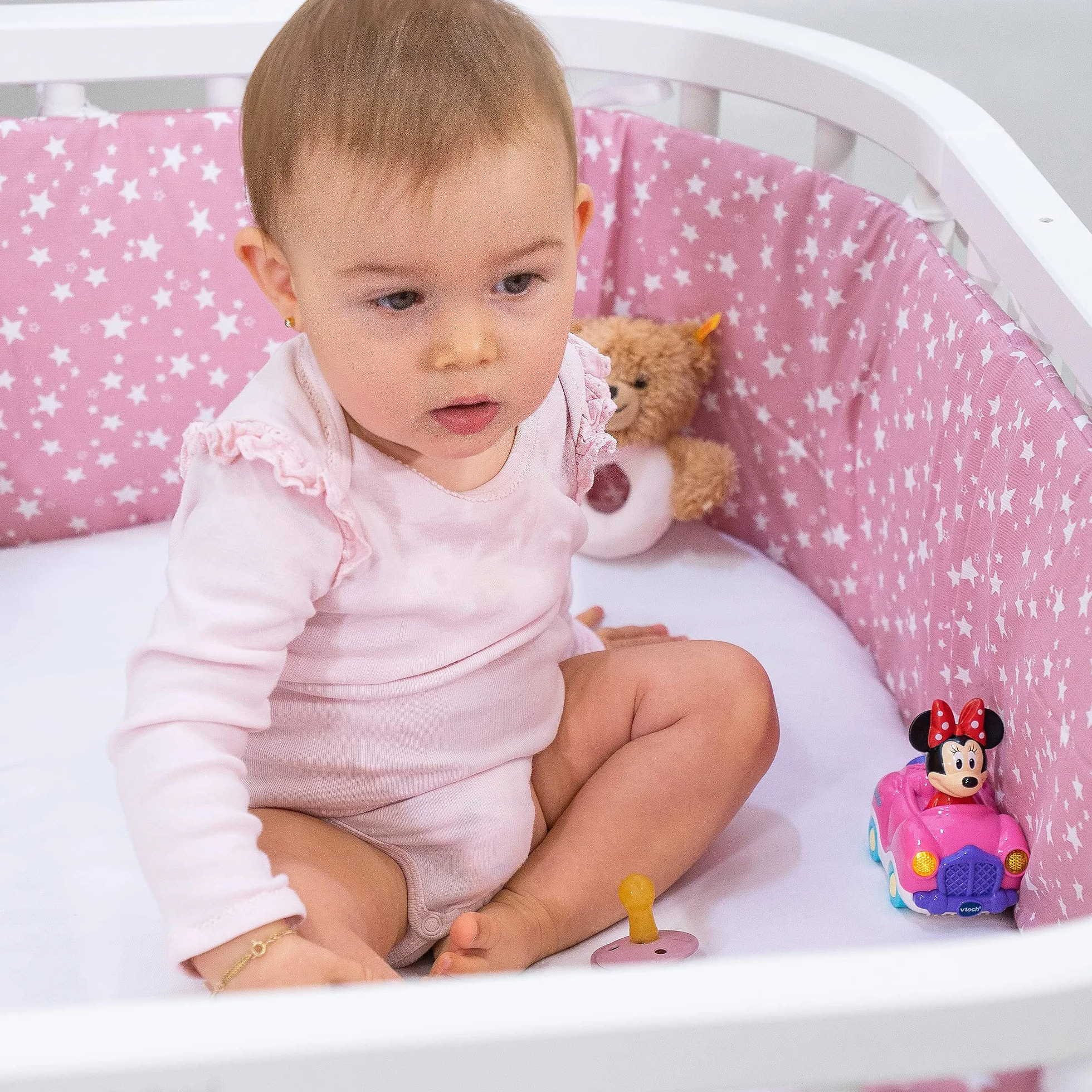 babybay Prześcieradło dżersejowe z gumką, pasuje do modelu Original, beżowe, 81 x 42 cm (1 opakowanie)