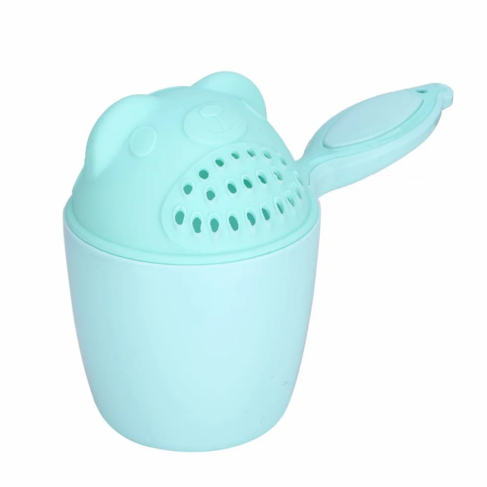 Kubek na szampon Kubeczek na szampon dla dzieci Śliczne dzieci Mycie włosów Kąpiel Flusher Cup Ochrona Kubeczek do przemywania oczu dla małych dzieci (zielony)