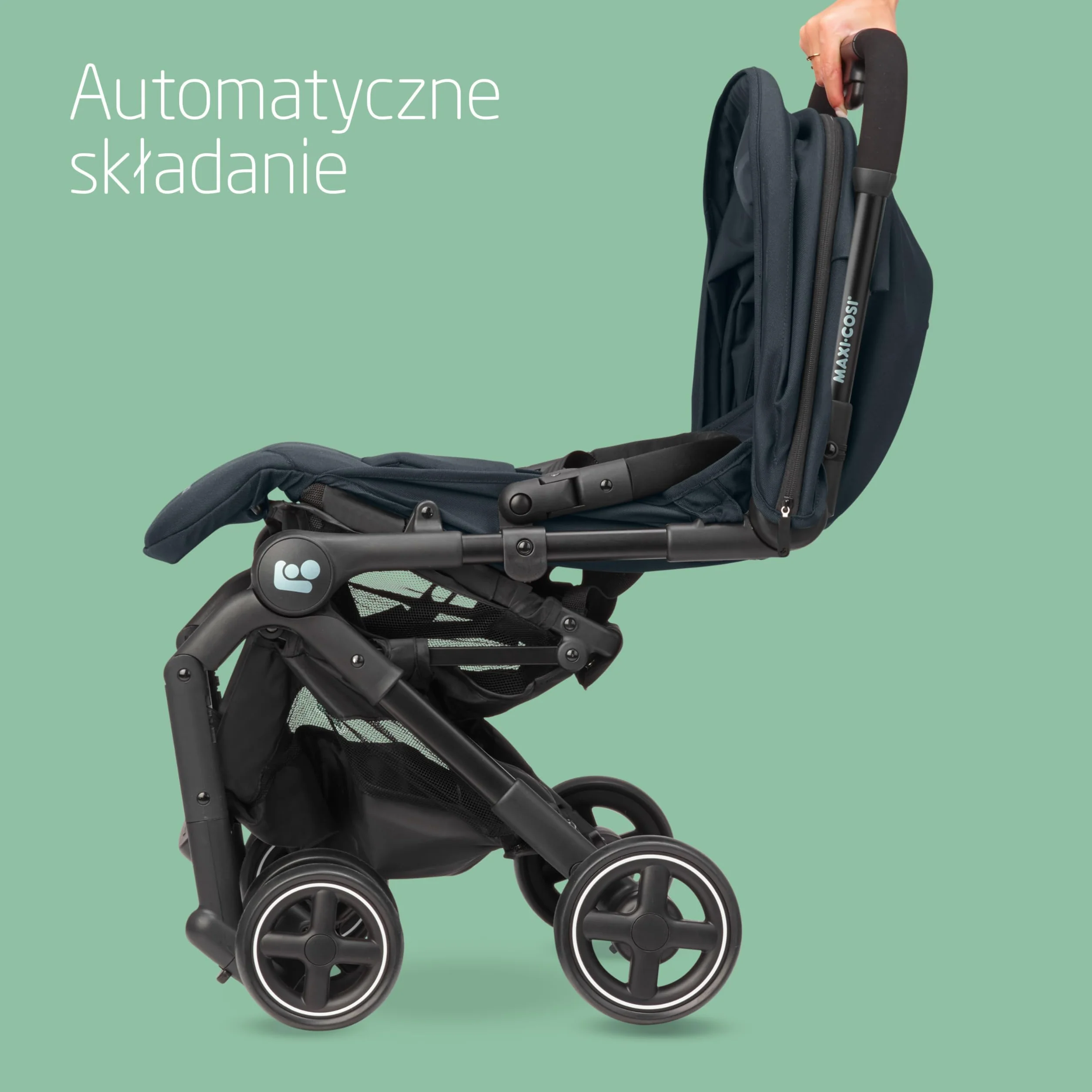 Maxi-Cosi Lara2 Wózek dziecięcy, 0–4 lata, 0–22 kg, Wózek spacerowy, Lekki wózek, 3 pozycje, Pozycja płaska, Automatyczne składanie, Pasek na ramię, Essential Graphite