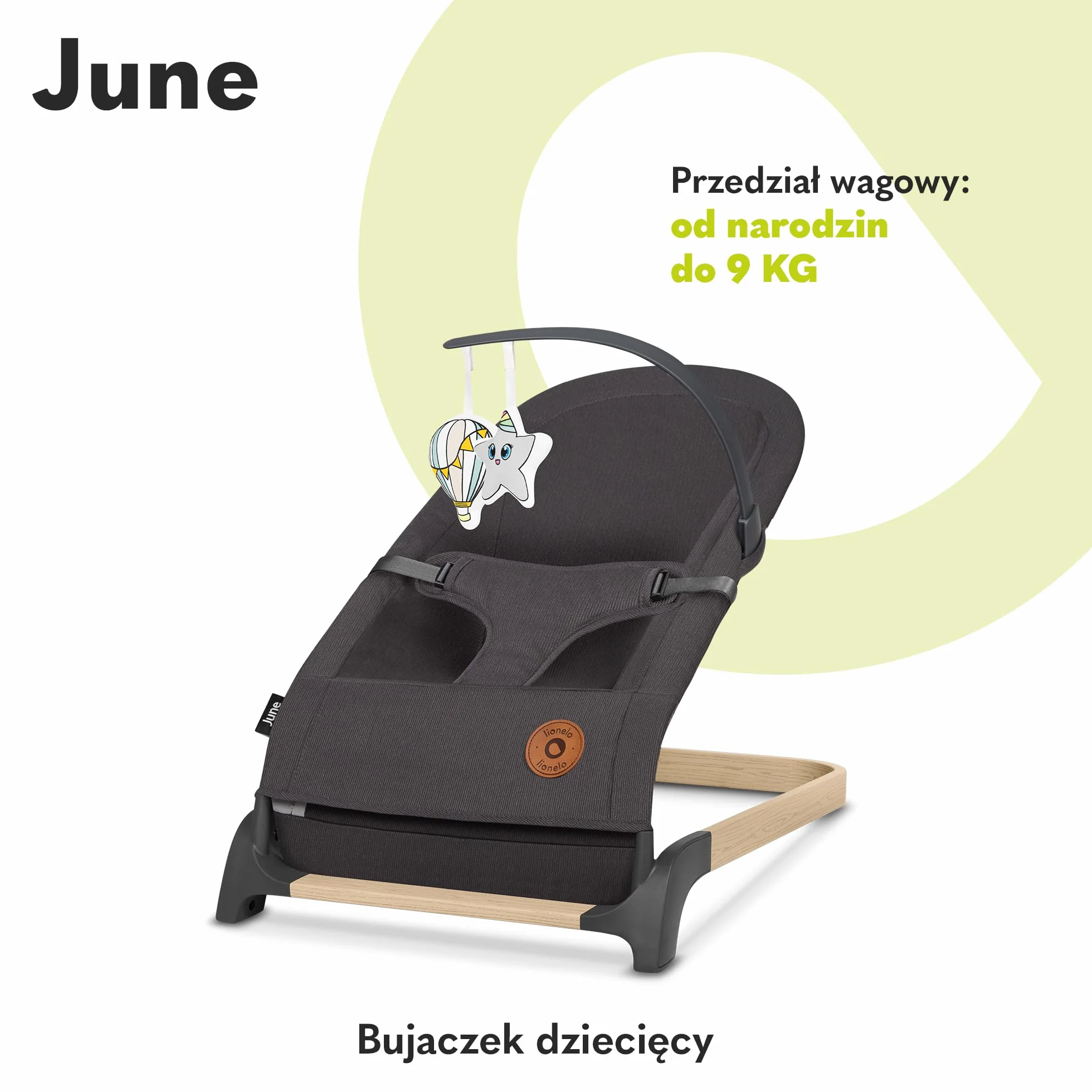 Lionelo June Air Bujaczek Szary Średni