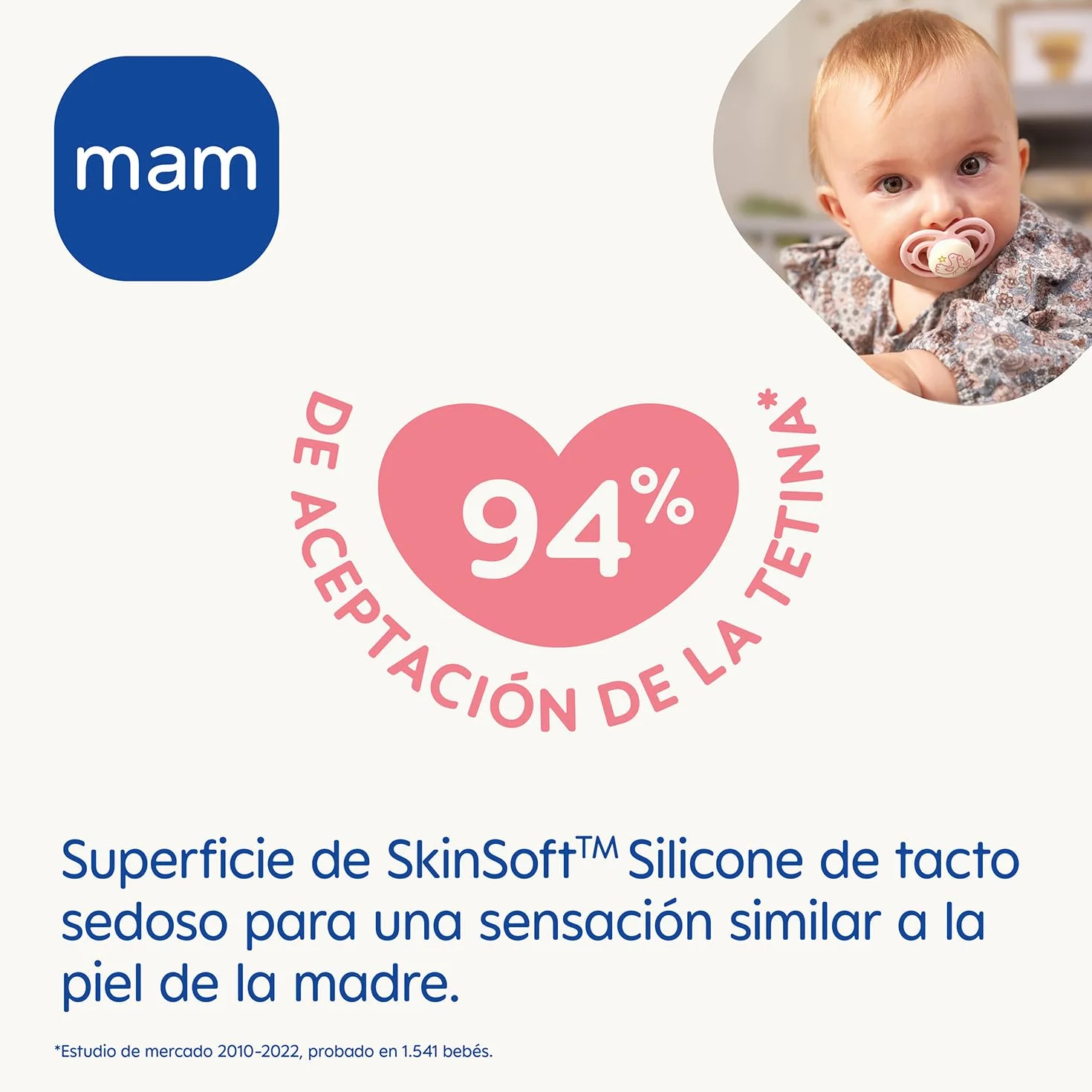 MAM Smoczek Perfect Night S207, z bardzo cienkim i elastycznym silikonowym smoczkiem Skinsofttm Ultra Soft dla dzieci od 6 miesięcy, samosterylizowany, różne modele, 1 sztuka