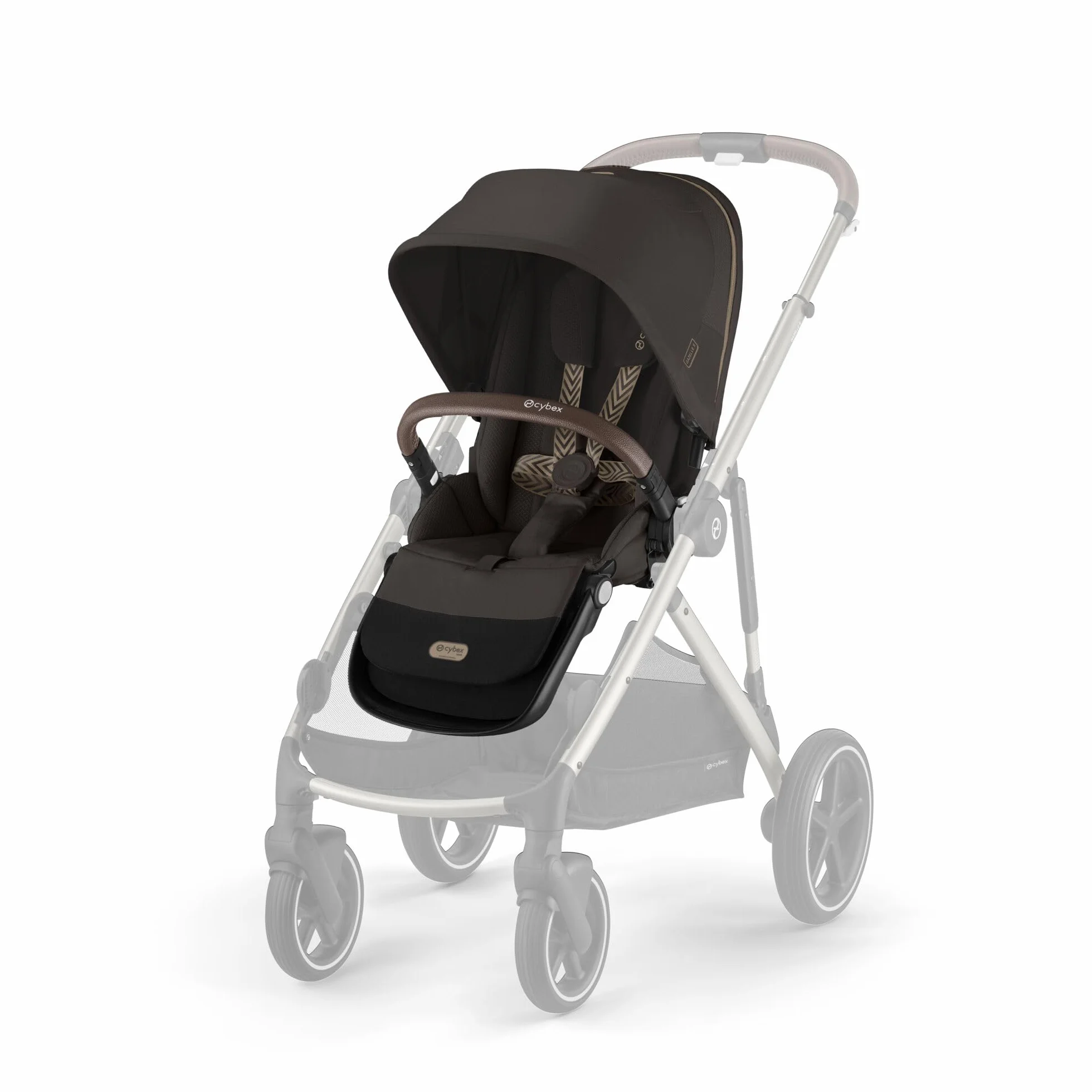 CYBEX Gold siedzisko do wózka GAZELLE S i e-GAZELLE S, od urodzenia do ok. 4 lat, Chocolate Brown