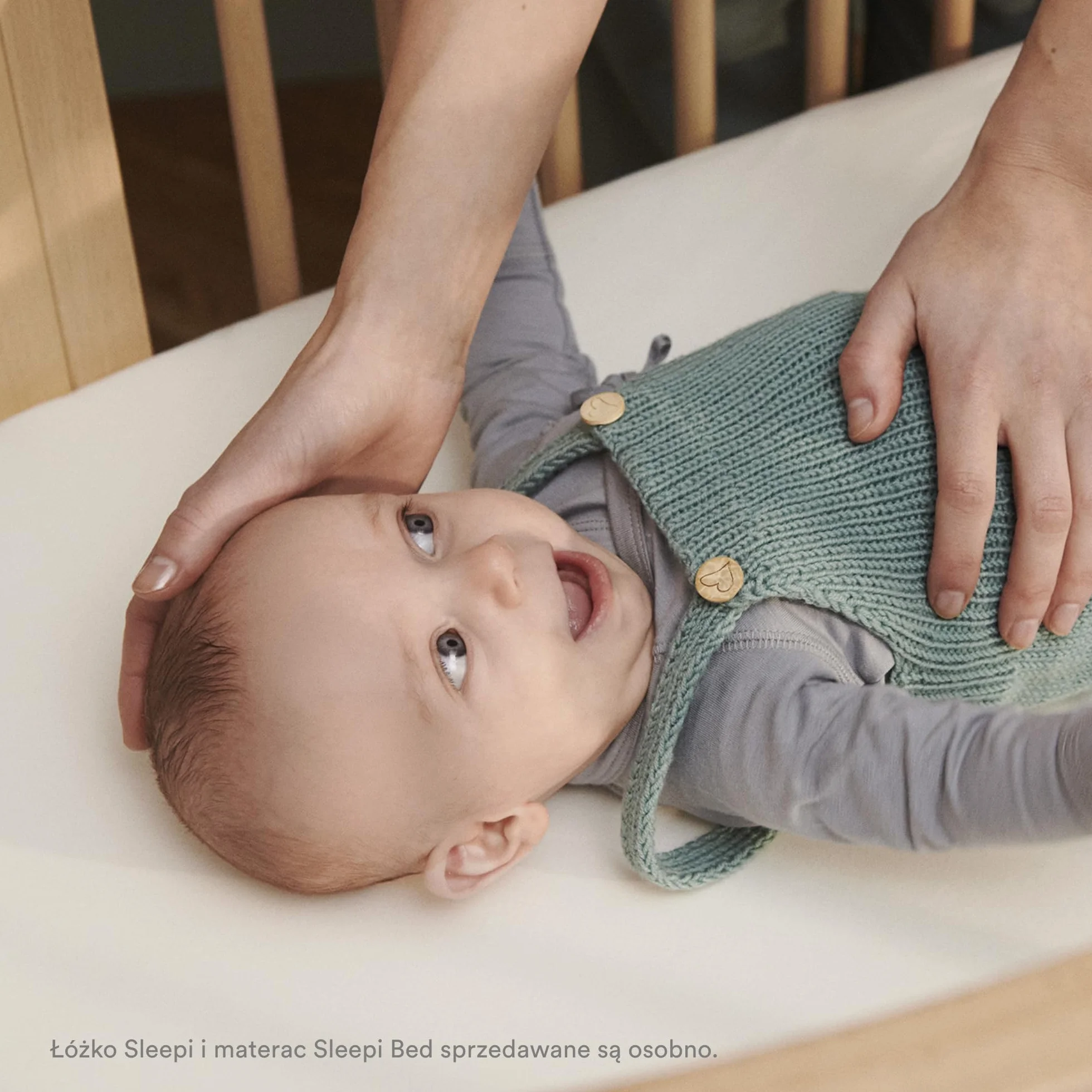 Stokke Sleepi prześcieradło z gumką V3, Fans Grey - miękkie prześcieradła dla słodkich snów - zaprojektowane do łóżka Stokke Sleepi - 100% delikatna bawełna perkalowa - można prać