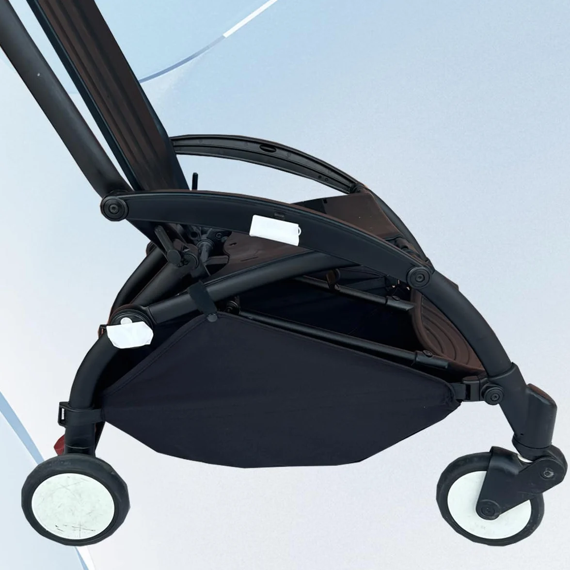 Kosz do przechowywania wózków dziecięcych kompatybilny z Babyzen YOYO, YOYO+, YOYO2 i Stokke YOYO3, trwały materiał 600D, zmywalny kosz do przechowywania