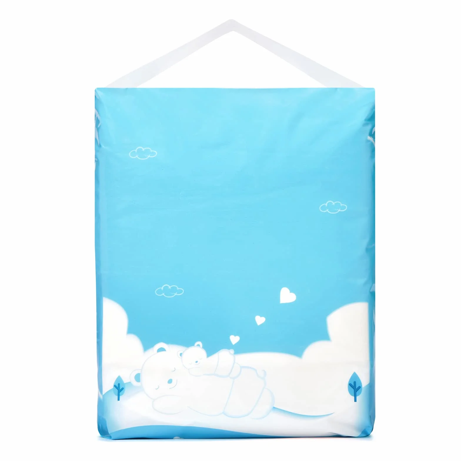 LittleForBig Pieluchy Dla Dorosłych 2 Sztuk - Białe Pieluchy ABDry (Medium 71-96 CM)