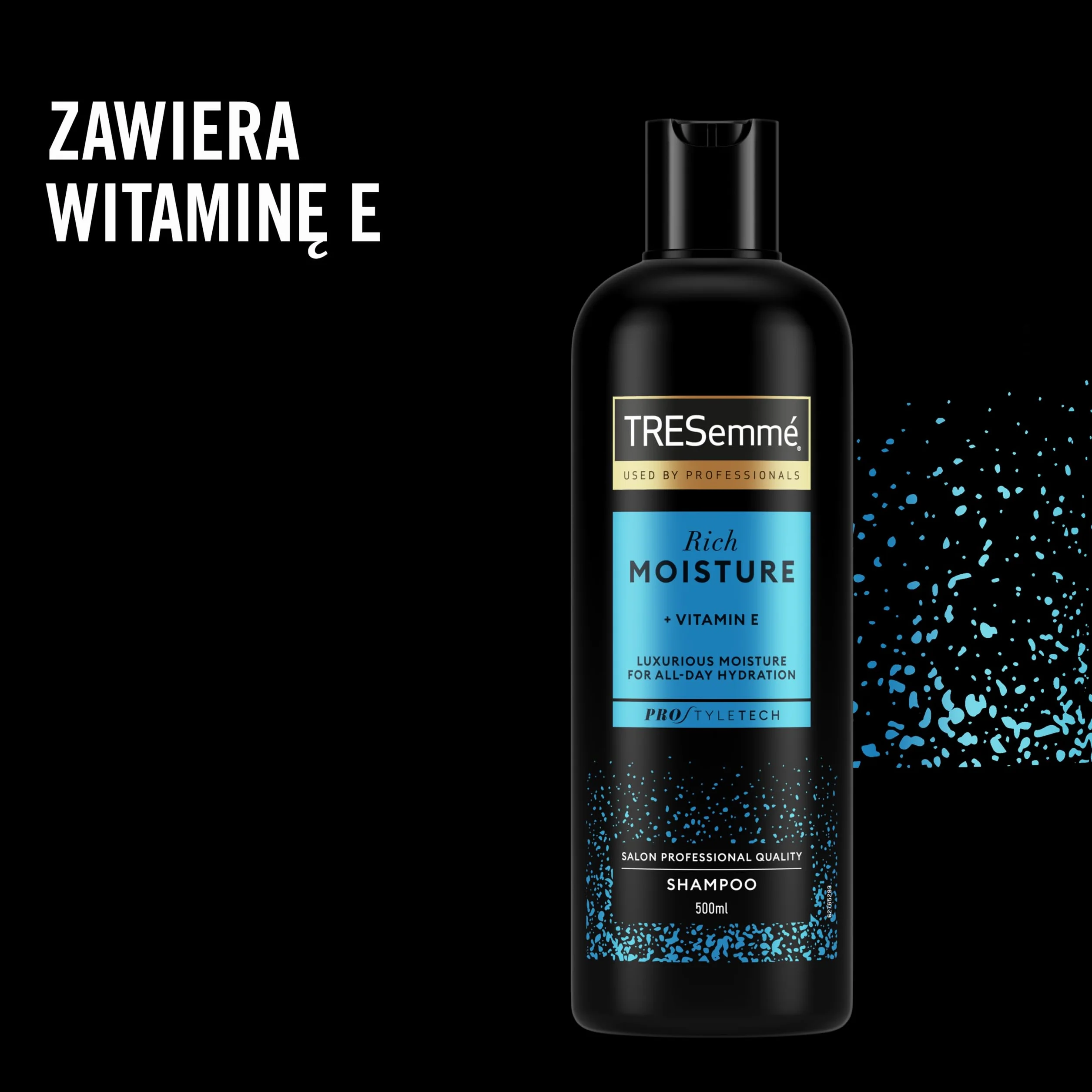 Tresemmé Rich Moisture Szampon, do suchych i zniszczonych włosów 3 x 400 ml
