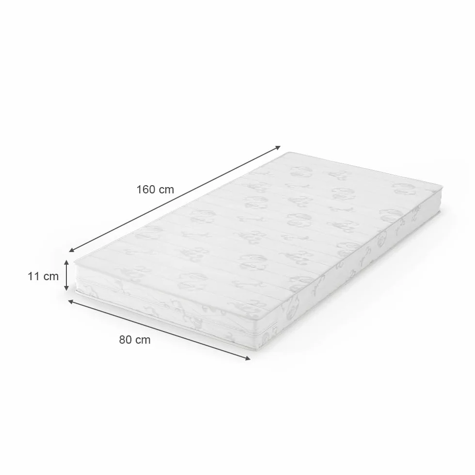 Vitalispa Materac dziecięcy 80 x 160 cm Biały