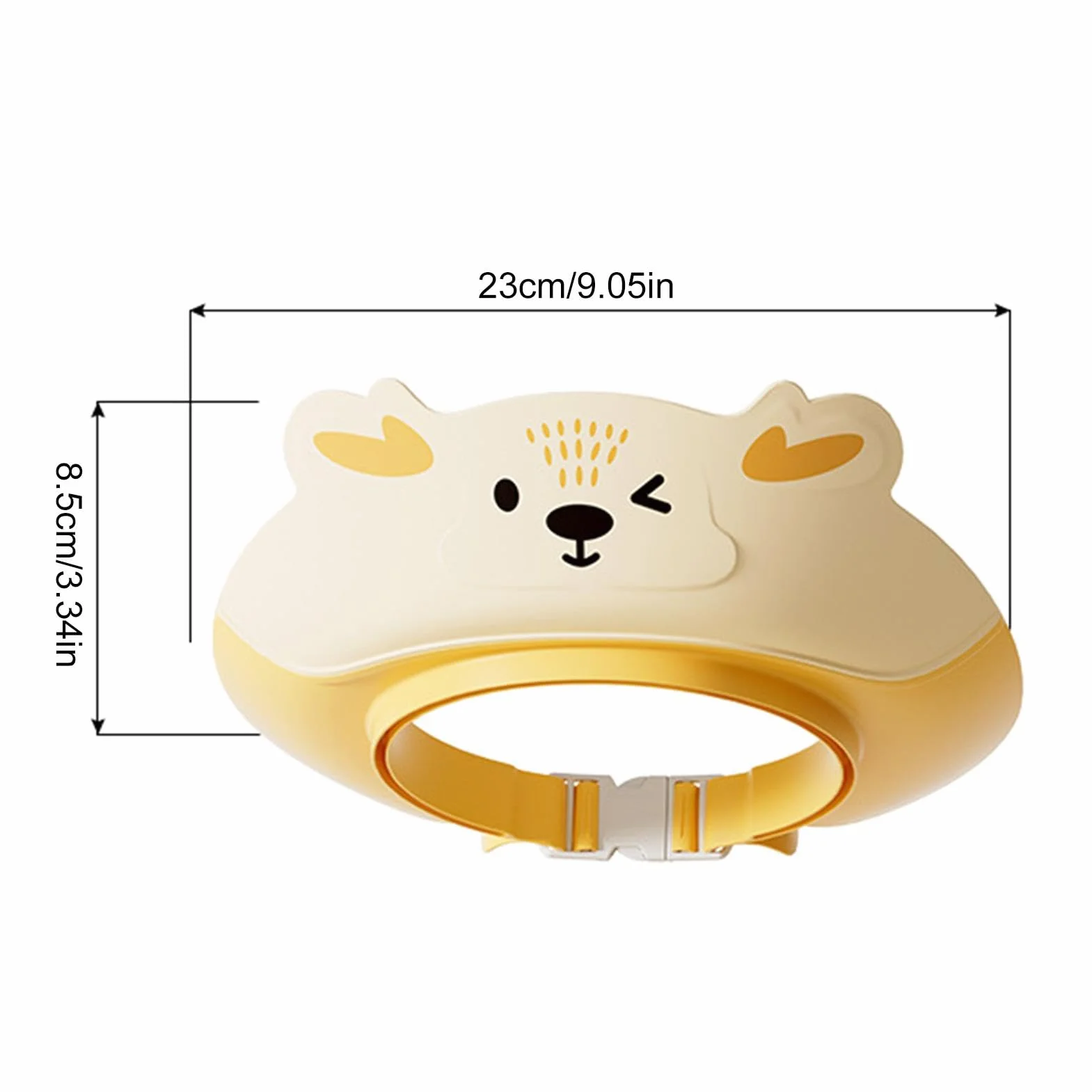 Baby Shower Shampoo Hat, Adjustable Bath Visor for Children 23x23x8.5cm, Ear Protection Shampooing Hat, Hair Washing Protection for Boys and Girls, Safe Bathing Supplies