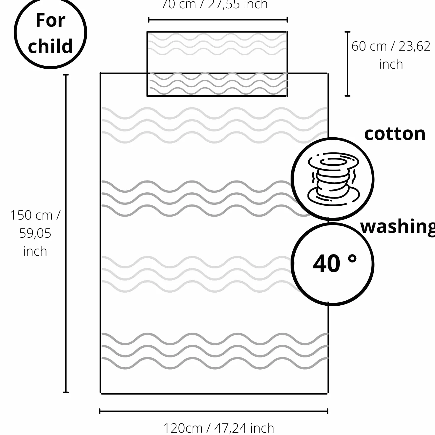 Kidzroom - Zestaw pościeli - Mysz - 2 sztuki - Różowy - Dziecięca - Poszwa na kołdrę - Dwustronna - 120 x 150 - Poszewka na poduszkę - 60 x 70 cm Pościel - 100% bawełna - Pomysł na prezent