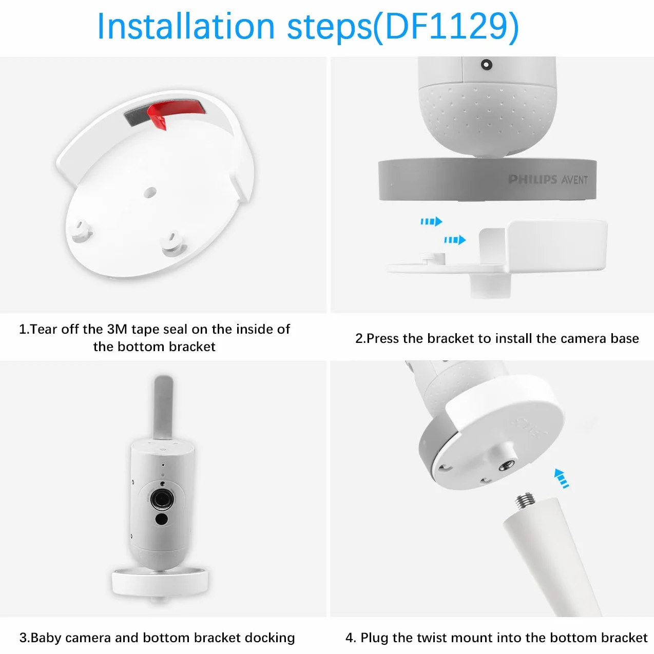 Uchwyt do elektronicznej niani Philips Avent SCD923/26 elastyczny