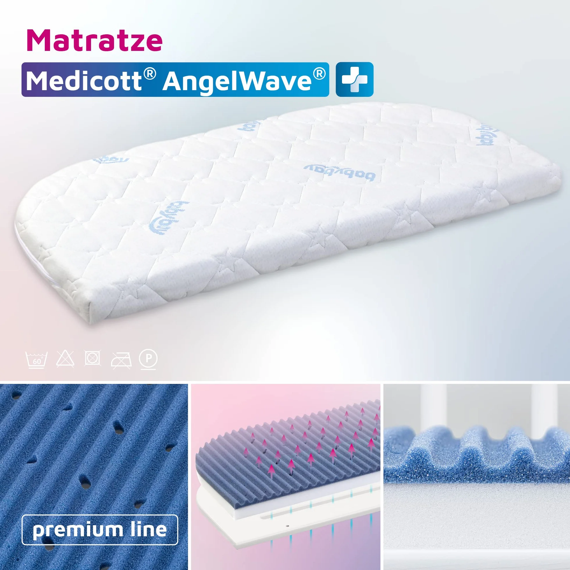 babybay Medicott AngelWave łóżko pomocnicze, pasuje do modeli Maxi, Boxspring i Comfort Plus