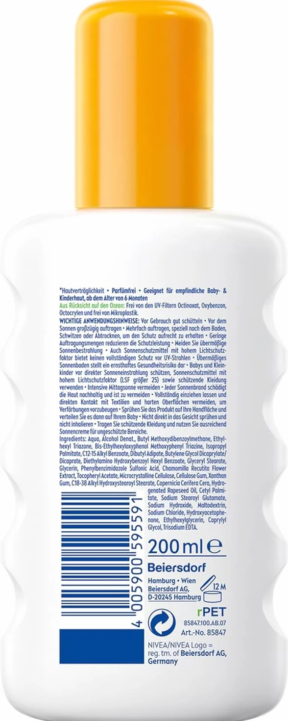Nivea Sun Kids Spray Przeciwsłoneczny - 200 ml