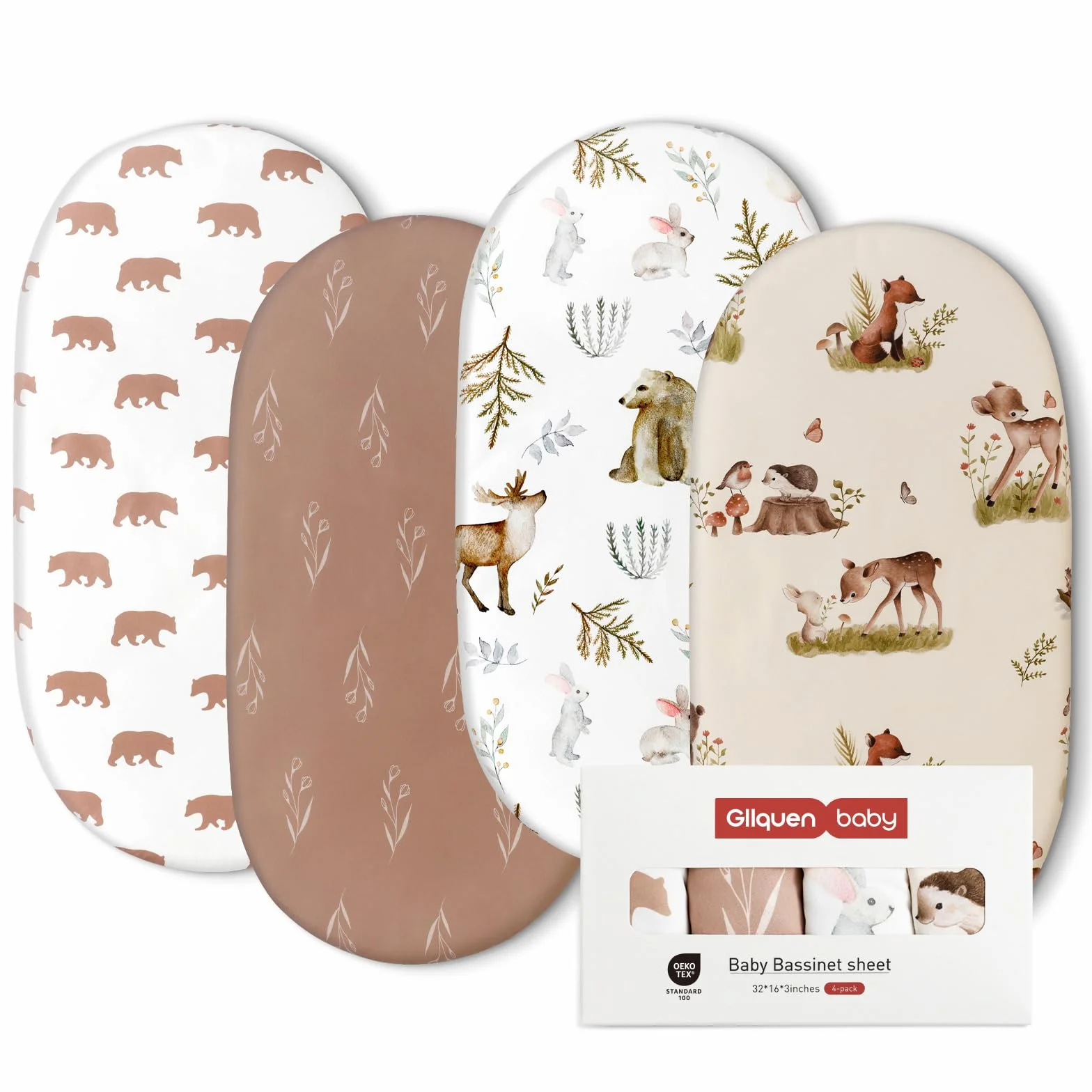 Oeko-tex100 Ochraniacz na Materac Dziecięcy 81x41 cm Pokrowiec do Wózka i Łóżeczka