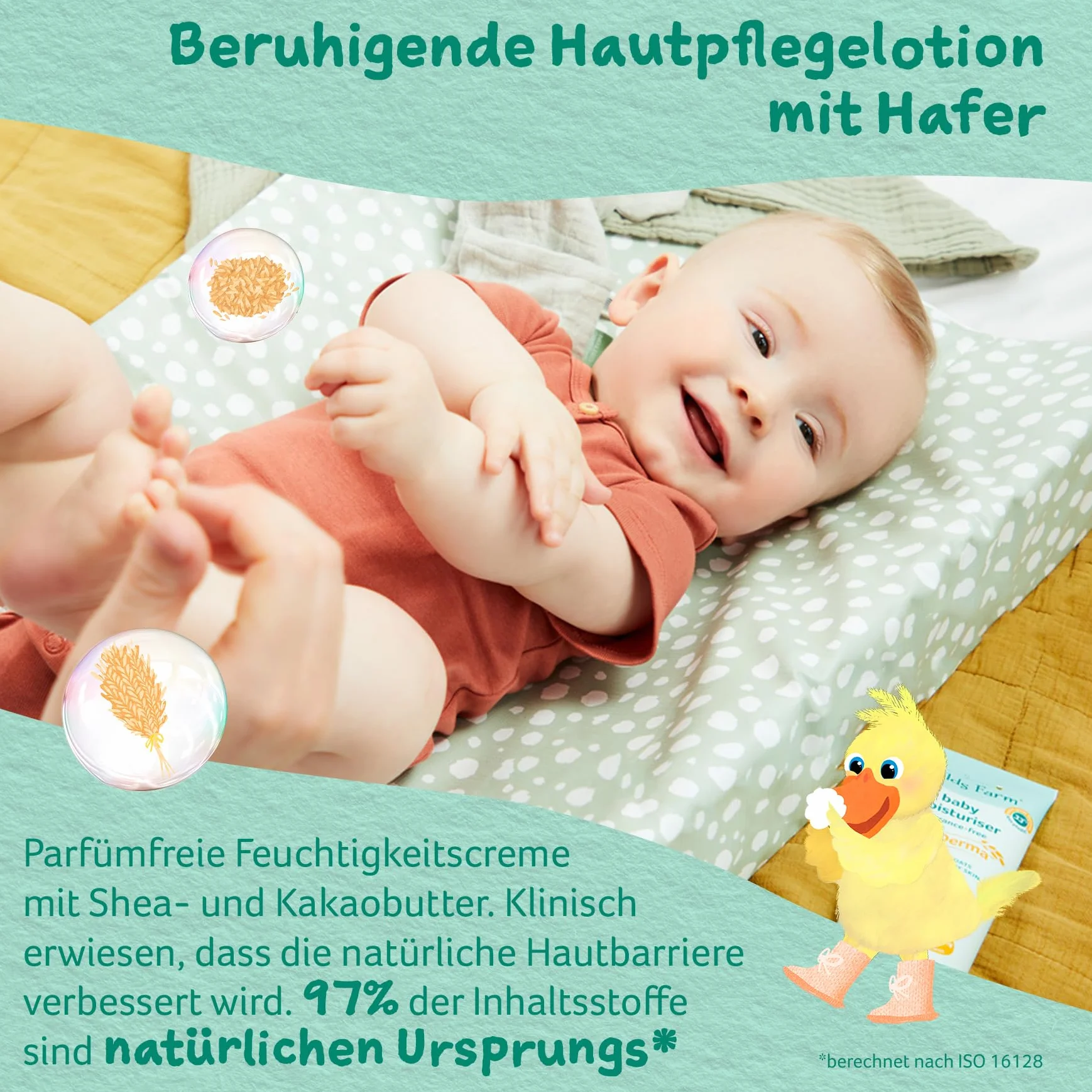 Childs Farm OatDerma krem nawilżający dla niemowląt 200 ml, bez perfum | Kojący balsam do pielęgnacji skóry, do wrażliwej lub skłonnej do egzemy skóry niemowląt i dzieci. Również dla noworodków.