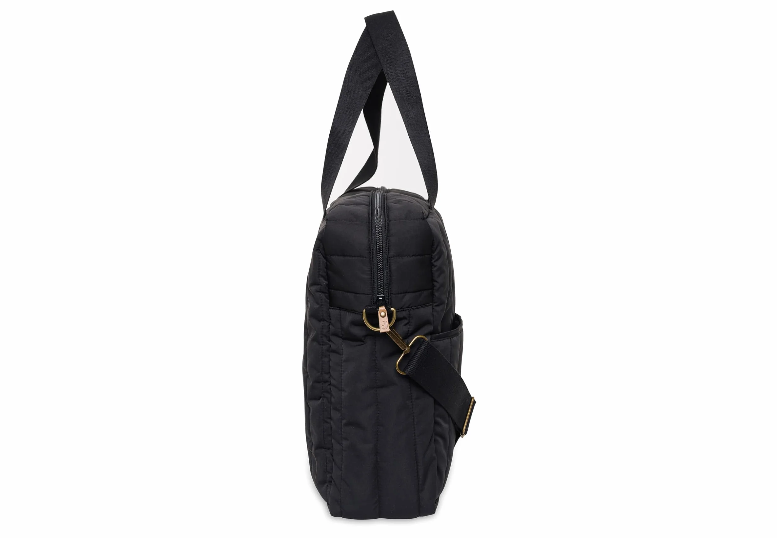 Jollein Torba do przewijania Puffed Moos – Black – wodoodporna – torba do wózka dziecięcego – wielofunkcyjna – czarna, czarny, Współczesny
