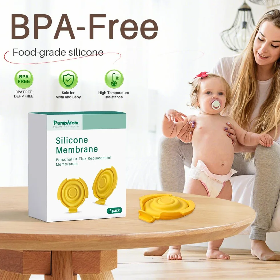 PumpMom-us Membrany kompatybilne z częściami pompy Medela, membrana silikonowa do złącza PersonalFit Flex Membrane, pompy w stylu MaxFlow, Swing Maxi i Freestyle Flex Parts