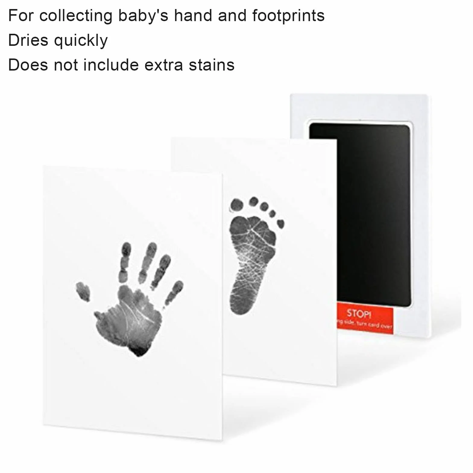 Baby Touch poduszka do stempli, bezpieczna, szybkoschnąca, nietoksyczna, nowatorski prezent, zestaw do nadruku dłoni dla noworodka, dla zwierząt domowych (akcesoria do