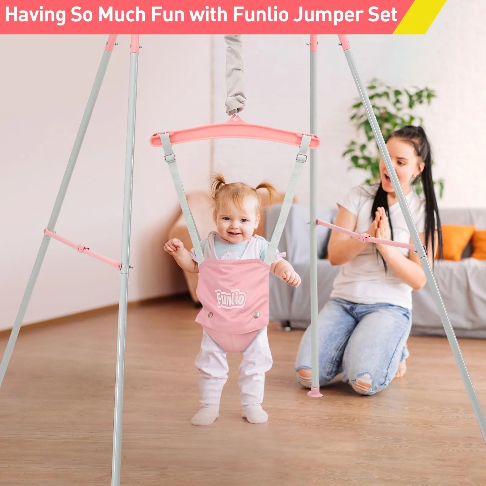 FUNLIO Baby Jumper Set Pink