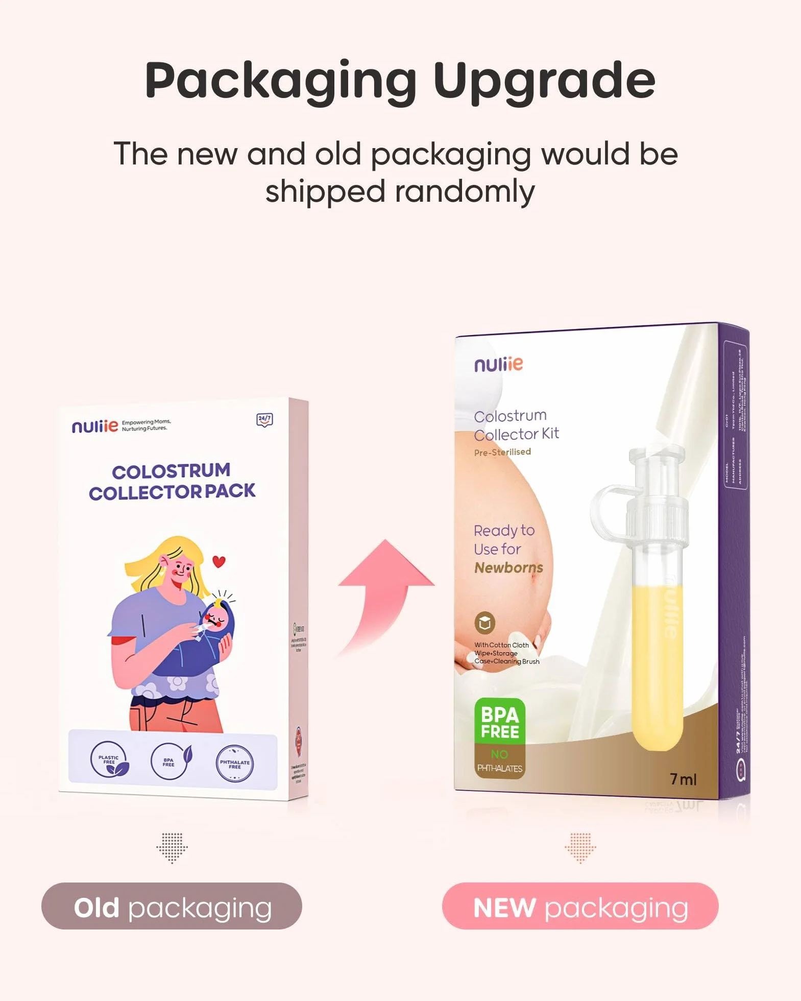 Nuliie Colostrum Collector Kit 7 ml/6 szt., nie zawiera BPA, wielokrotnego użytku, szczelny, z bawełnianą ściereczką, pojemnikiem do przechowywania, szczotką do czyszczenia, gotowy do użycia dla