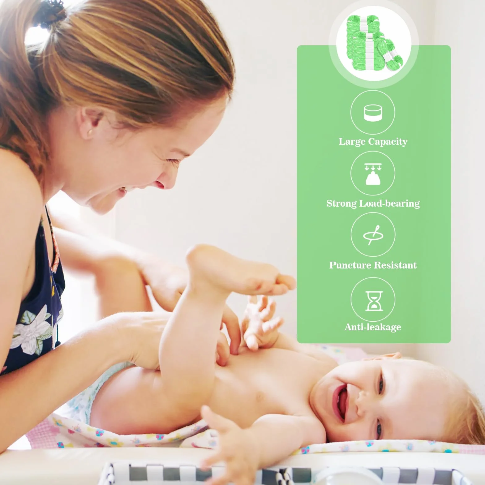Tommee Tippee GIBOHOM 12 sztuk pojemników na pieluchy bezzapachowe zagęszczone