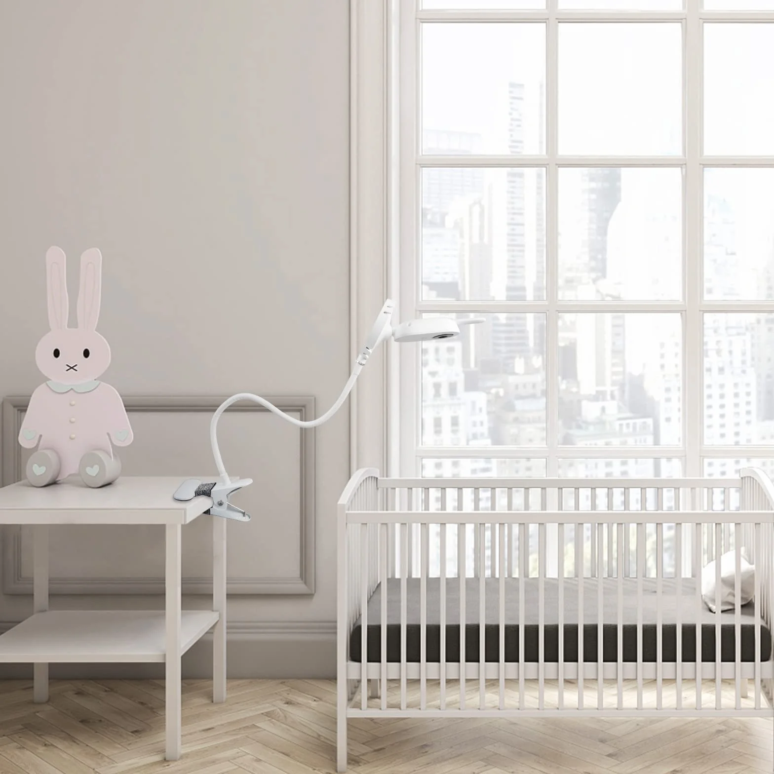 BECEMURU Uchwyt do monitora do elektronicznej niani Philips Avent SCD843/26, SCD833/26, SCD891/26, SCD881/26, elastyczny uchwyt na klips do monitora Philips Avent Video Baby Monitor, uchwyt na kamerę